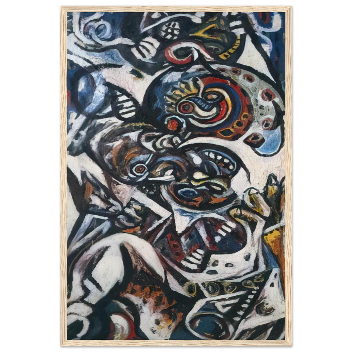 BIRTH Framed Poster | Jackson Pollock Framed Prints Wall Art | Jackson Pollock Store