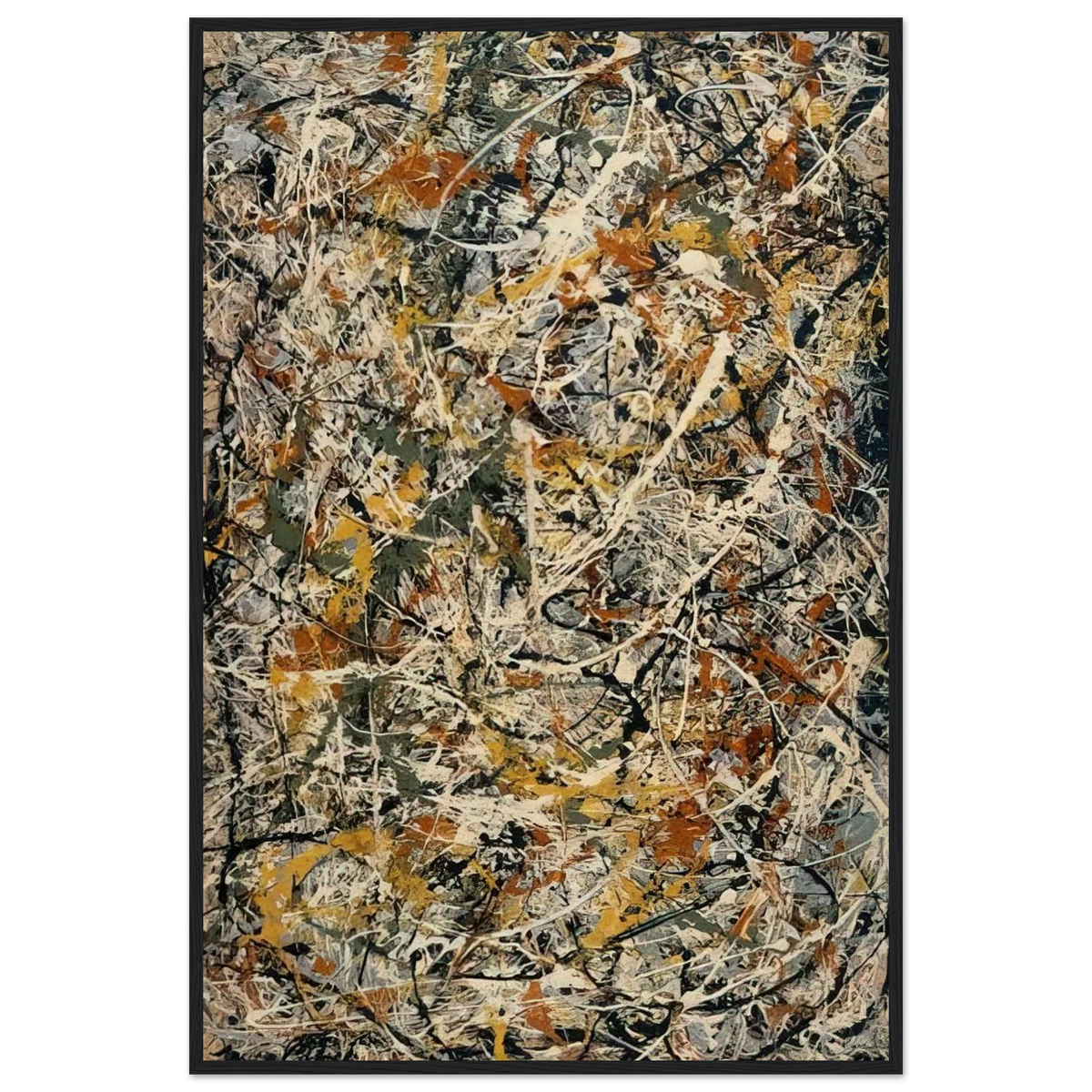 NUMBER 3 1 Framed Poster | Jackson Pollock Framed Prints Wall Art | Jackson Pollock Store