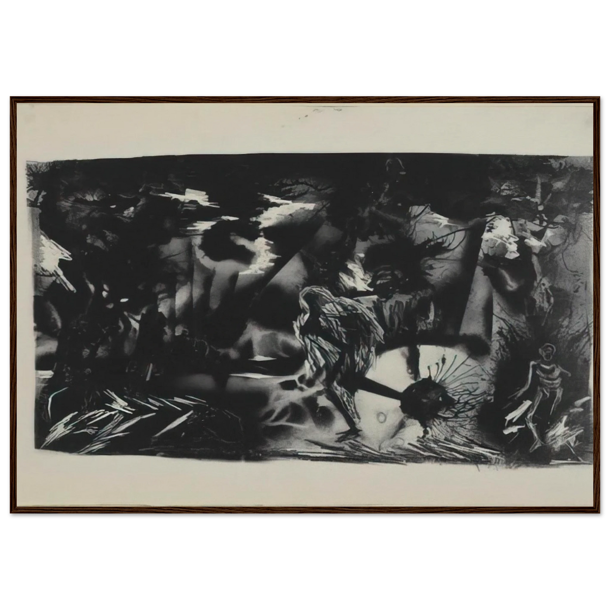 FIGURES IN A LANDSCAPE Framed Poster | Jackson Pollock Framed Prints Wall Art | Jackson Pollock Store