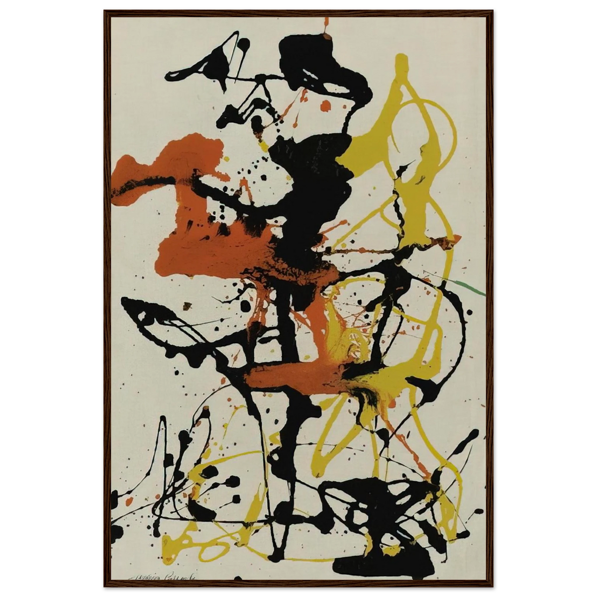 NUMBER 26 1949 Framed Poster | Jackson Pollock Framed Prints Wall Art | Jackson Pollock Store