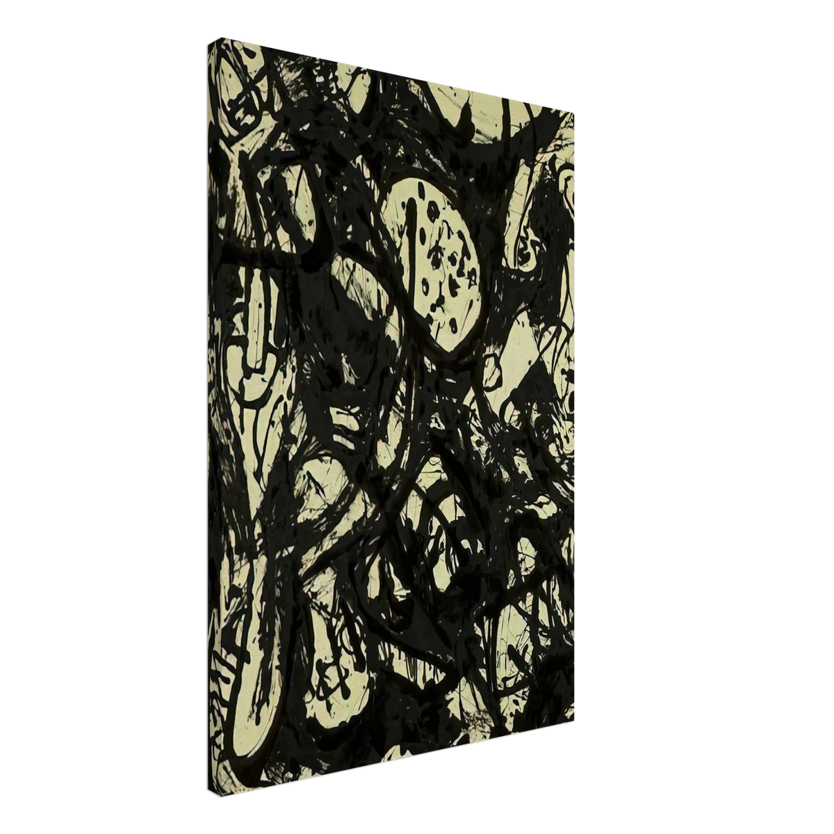 BLACK WHITE NUMBER 20 1951 Canvas | Jackson Pollock Canvas | Jackson Pollock Store