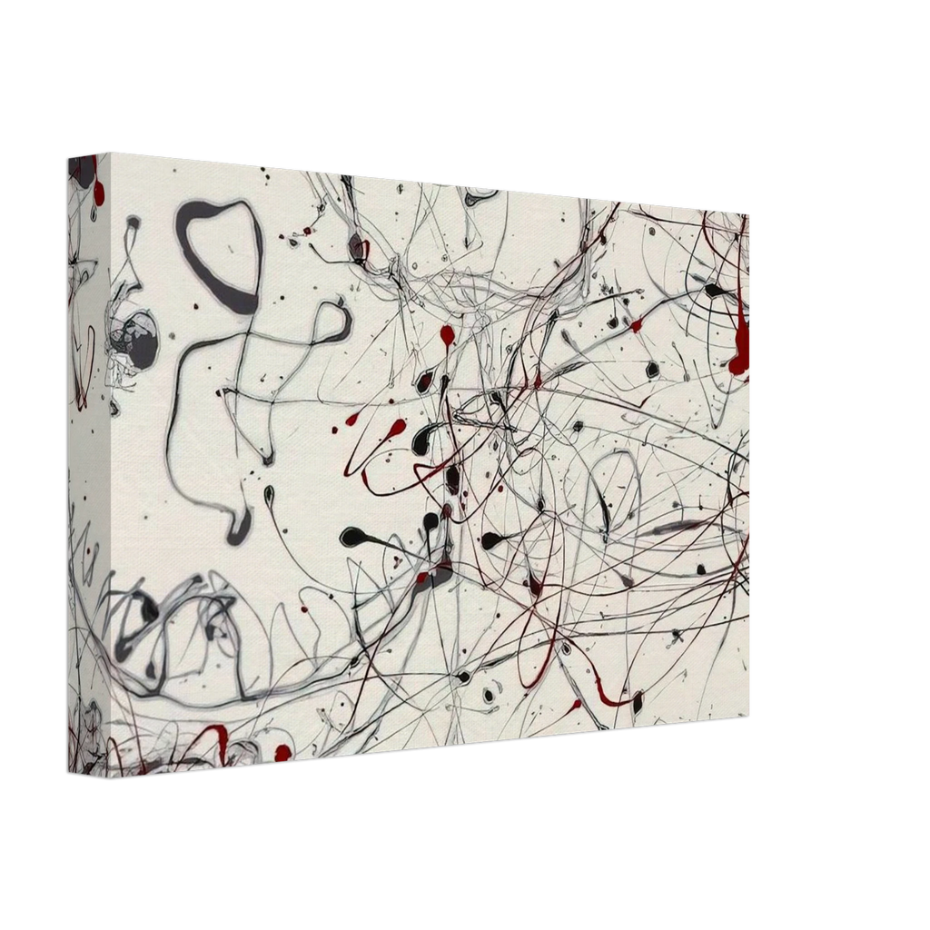 NUMBER 4 GRAY AND RED 1948 Canvas | Jackson Pollock Canvas | Jackson Pollock Store