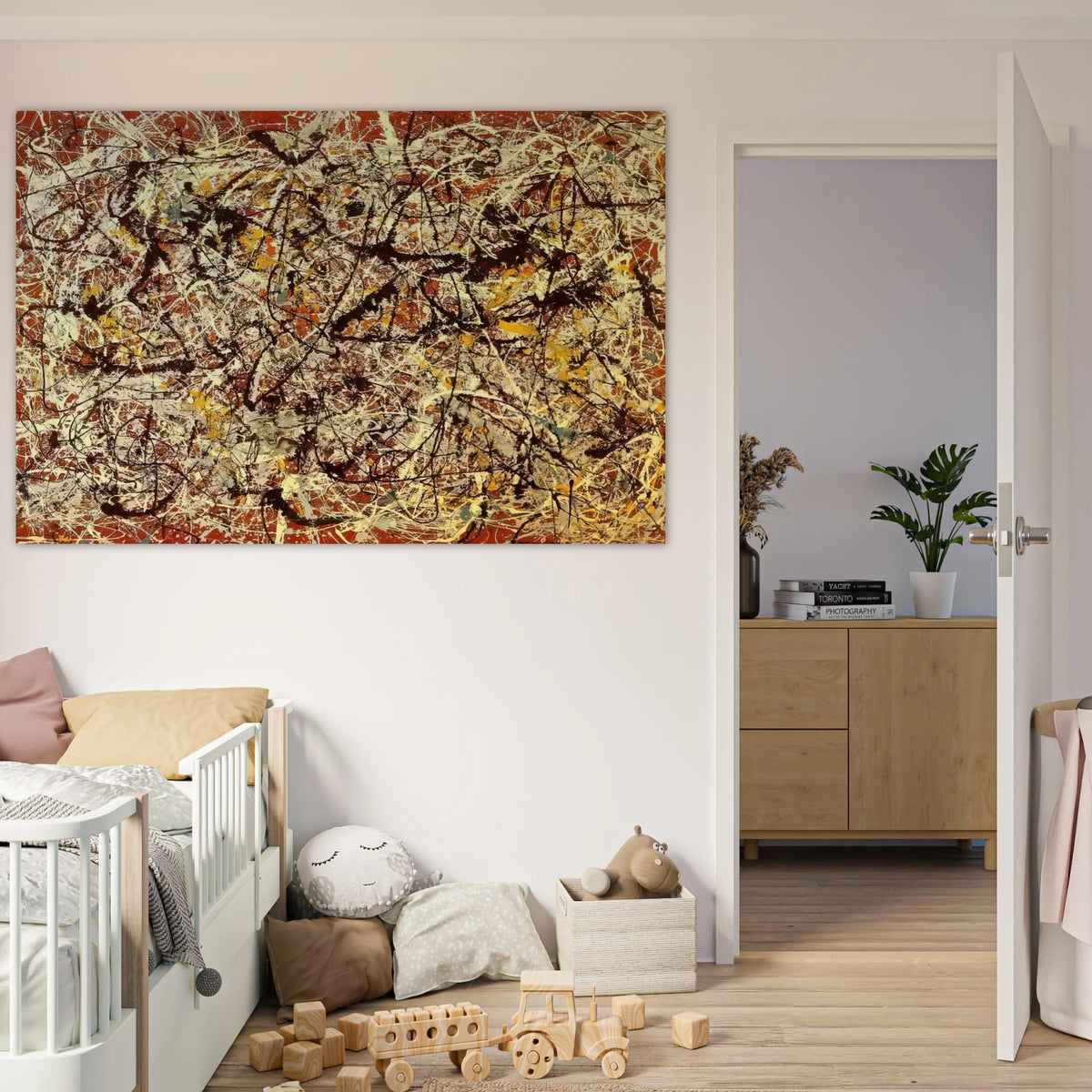 MURAL ON INDIAN RED GROUND 1950 Poster | Jackson Pollock Poster | Jackson Pollock Store