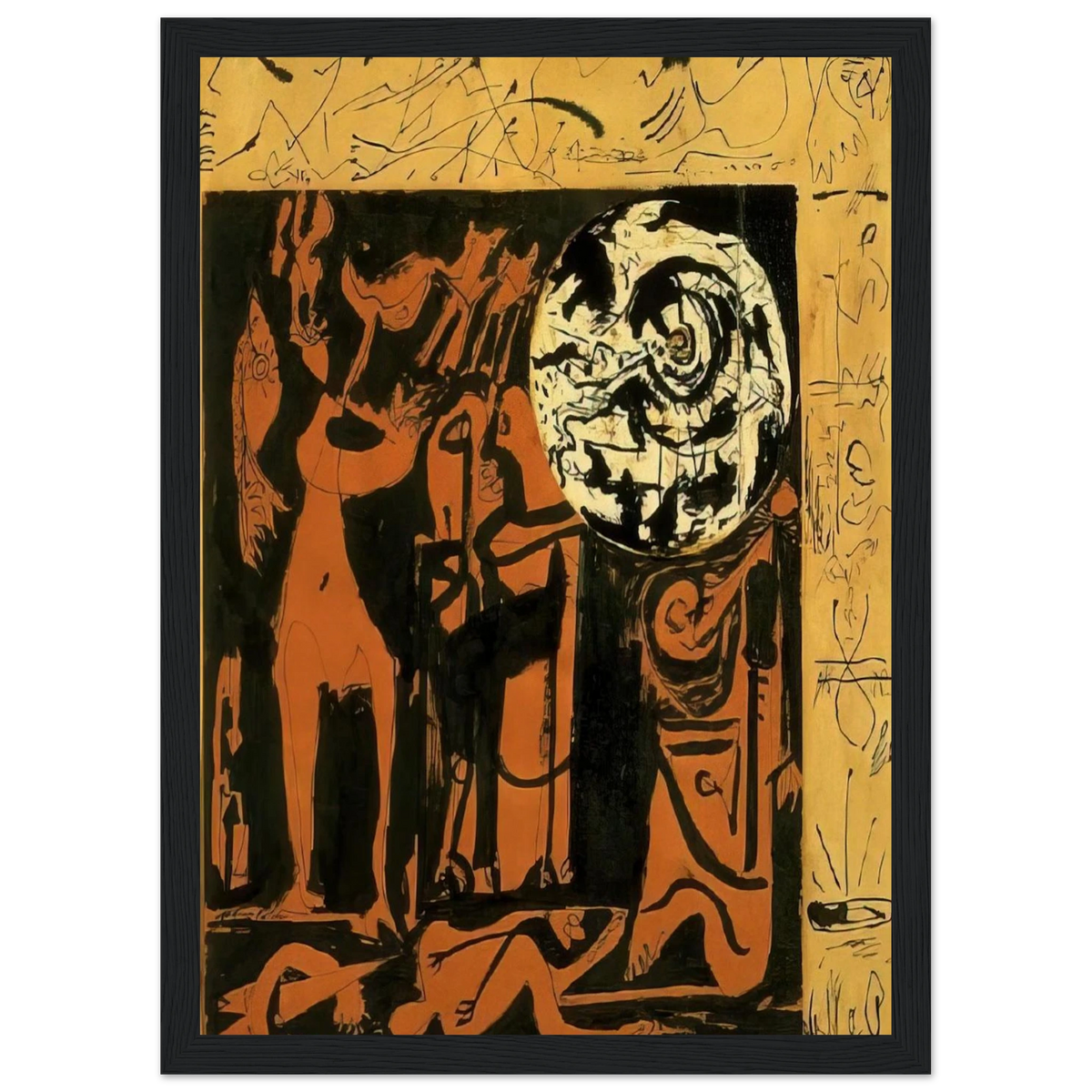 UNTITLED 3 Framed Poster | Jackson Pollock Framed Prints Wall Art | Jackson Pollock Store