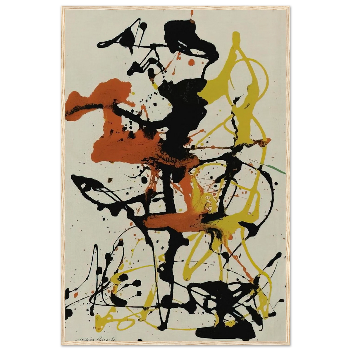 NUMBER 26 1949 Framed Poster | Jackson Pollock Framed Prints Wall Art | Jackson Pollock Store