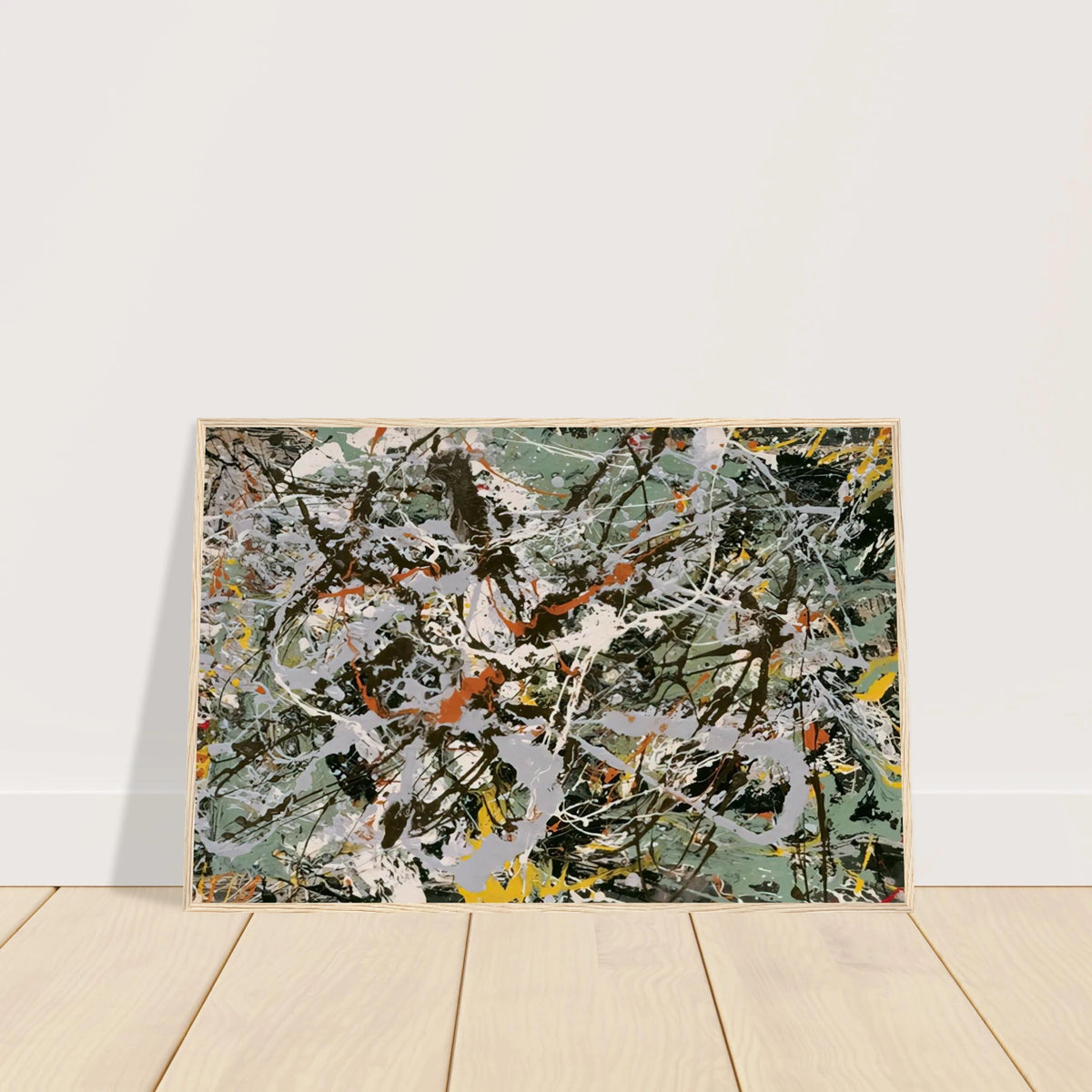 UNTITLED GREEN SILVER 1949 Framed Poster | Jackson Pollock Framed Prints Wall Art | Jackson Pollock Store