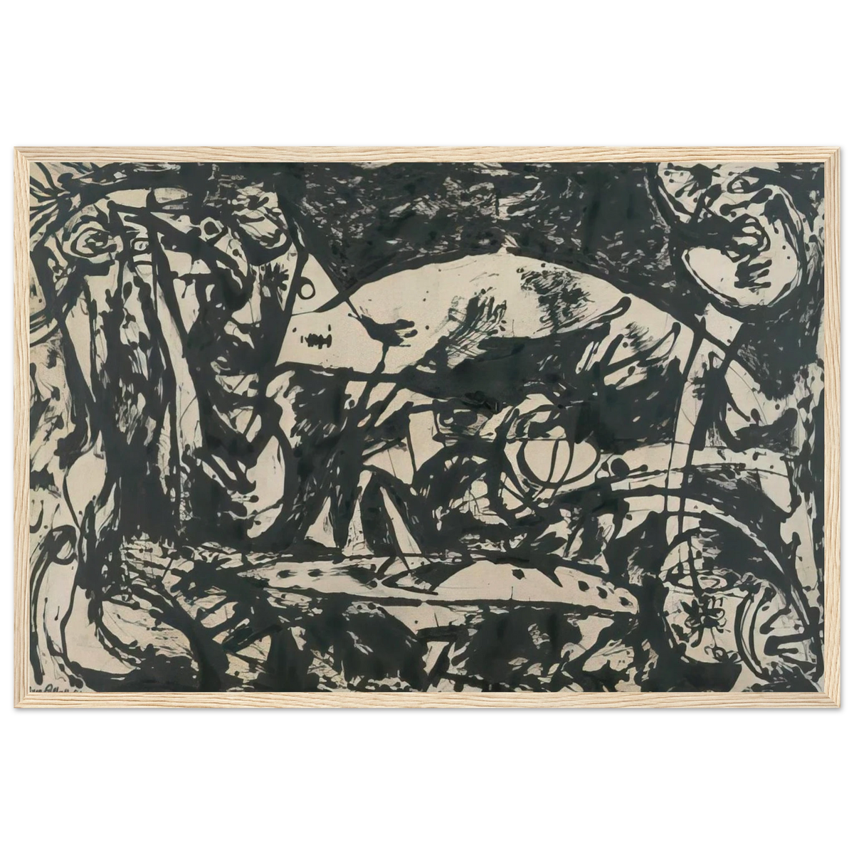 NUMBER 14 Framed Poster | Jackson Pollock Framed Prints Wall Art | Jackson Pollock Store