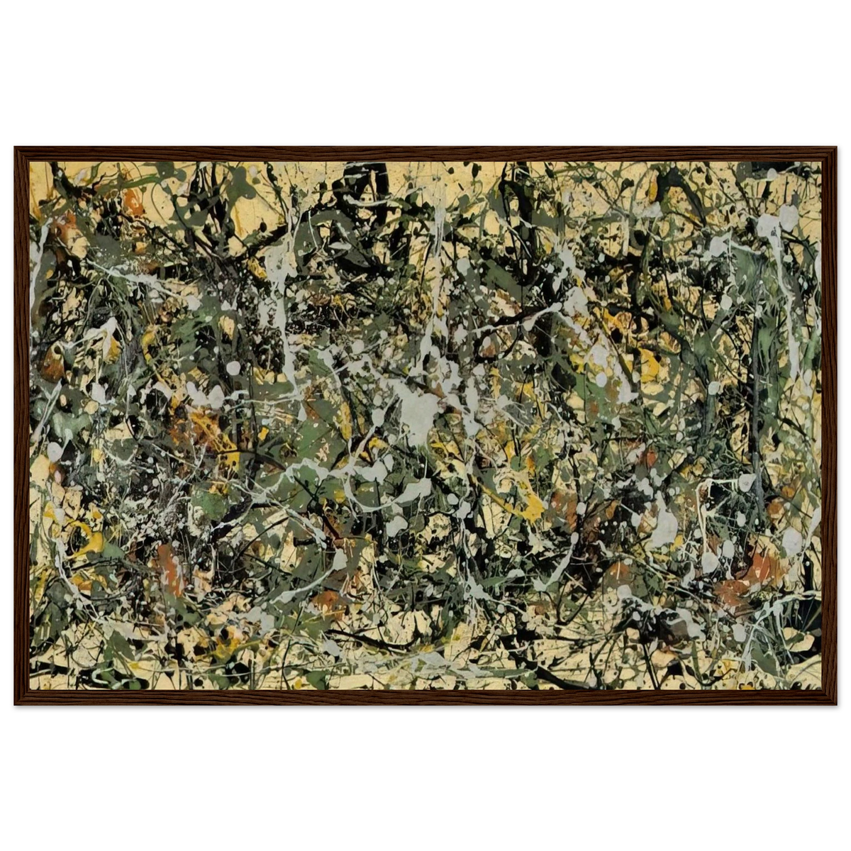 NUMBER 8 1949 Framed Poster | Jackson Pollock Framed Prints Wall Art | Jackson Pollock Store