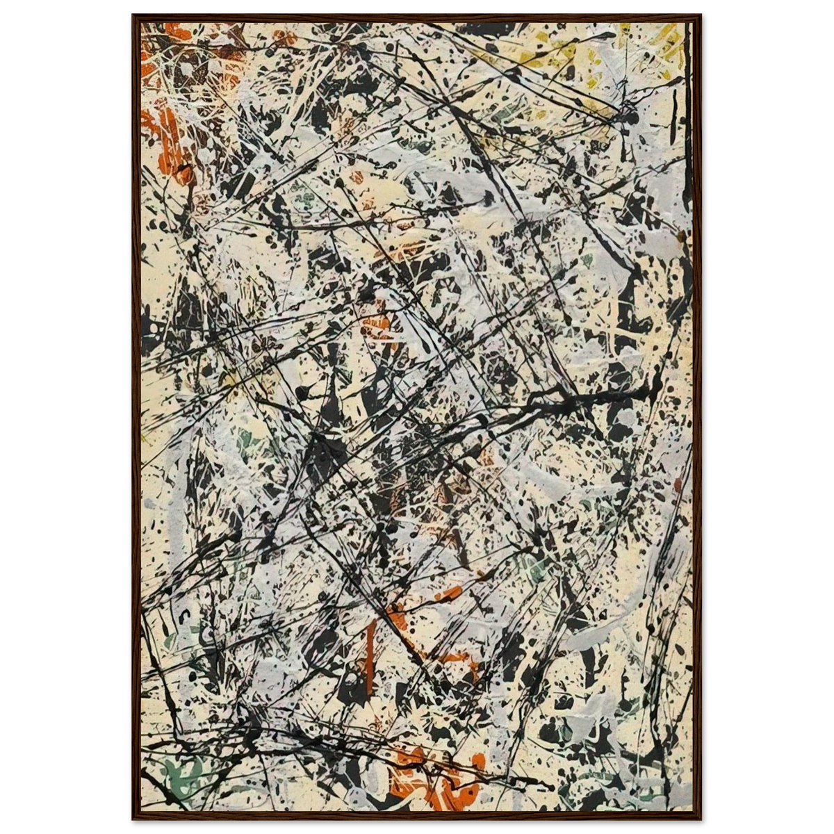 NUMBER 32 1947 Framed Poster | Jackson Pollock Framed Prints Wall Art | Jackson Pollock Store