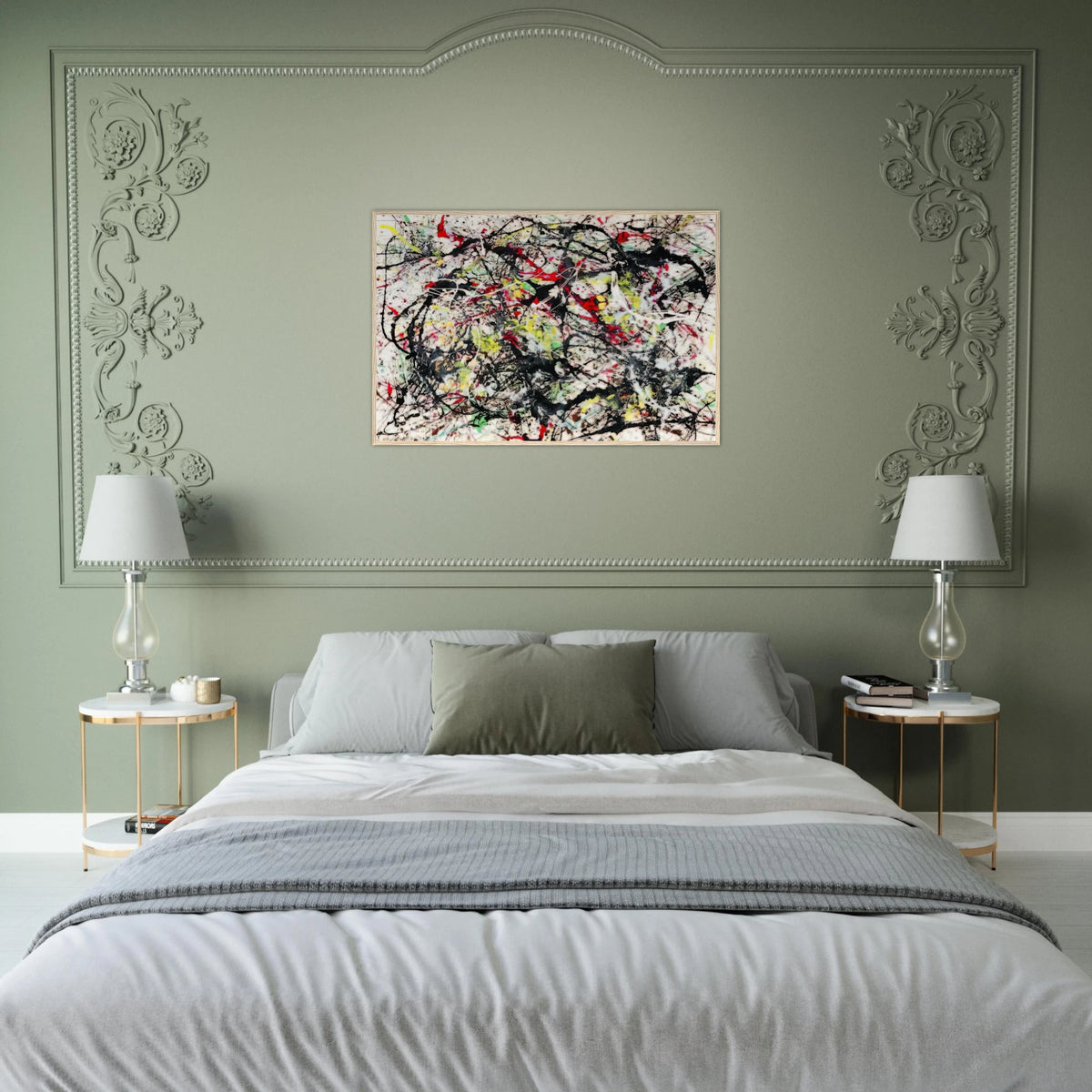NUMBER 48 1949 Framed Poster | Jackson Pollock Framed Prints Wall Art | Jackson Pollock Store