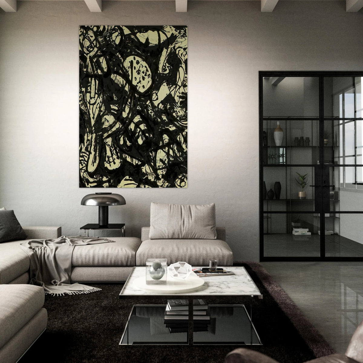 BLACK WHITE NUMBER 20 1951 Poster | Jackson Pollock Poster | Jackson Pollock Store