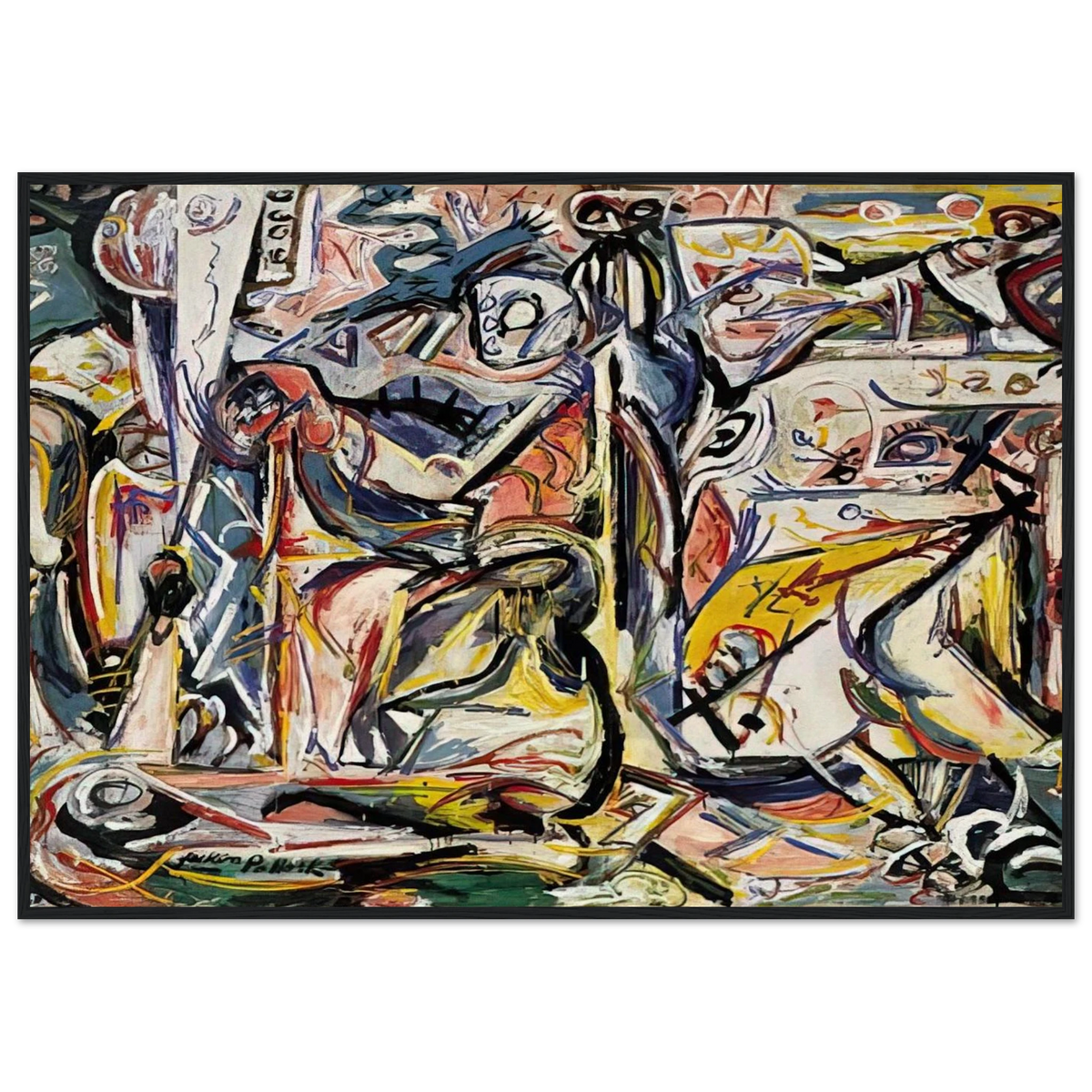 CIRCUMCISION JANUARY 1946 1 Framed Poster | Jackson Pollock Framed Prints Wall Art | Jackson Pollock Store