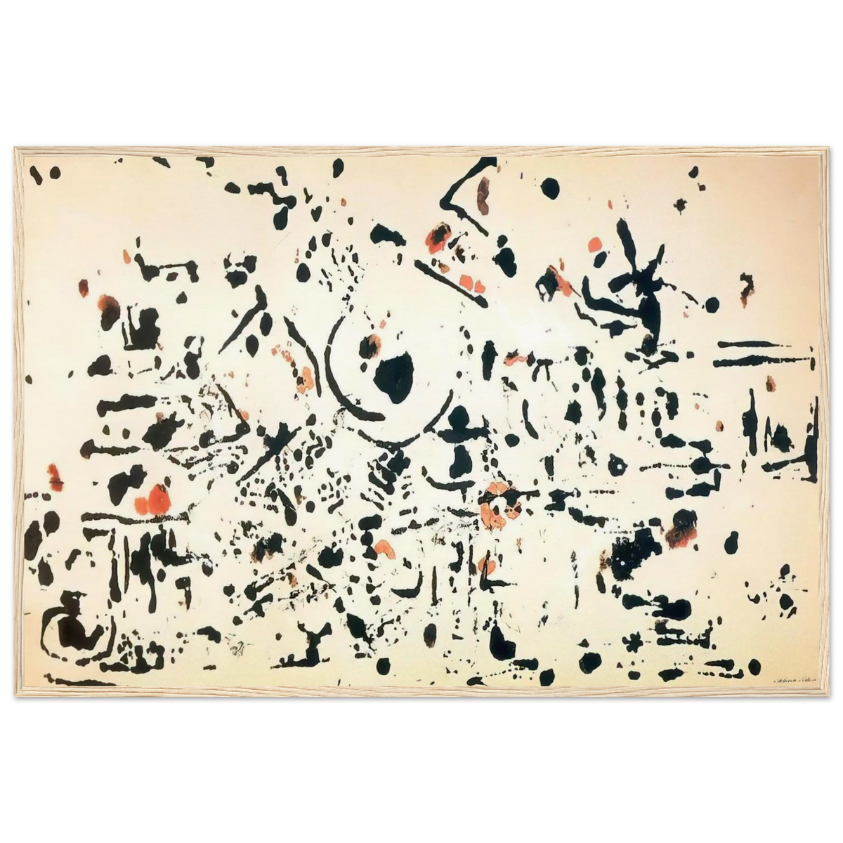 UNTITLED 1951 Framed Poster | Jackson Pollock Framed Prints Wall Art | Jackson Pollock Store