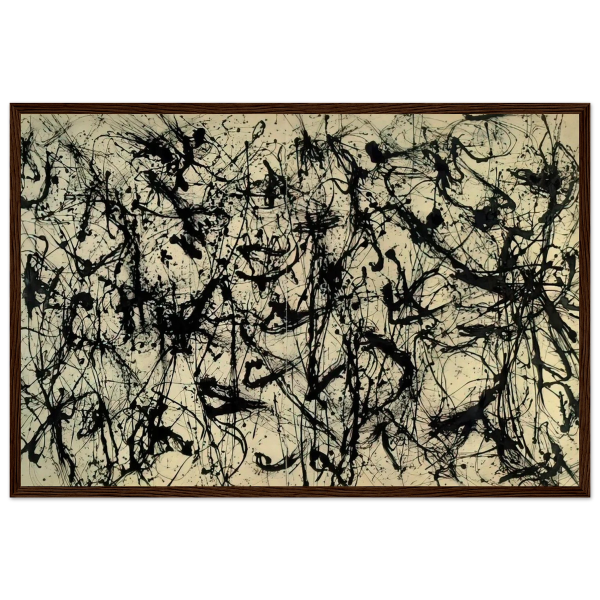 NUMBER 32 1950 Framed Poster | Jackson Pollock Framed Prints Wall Art | Jackson Pollock Store