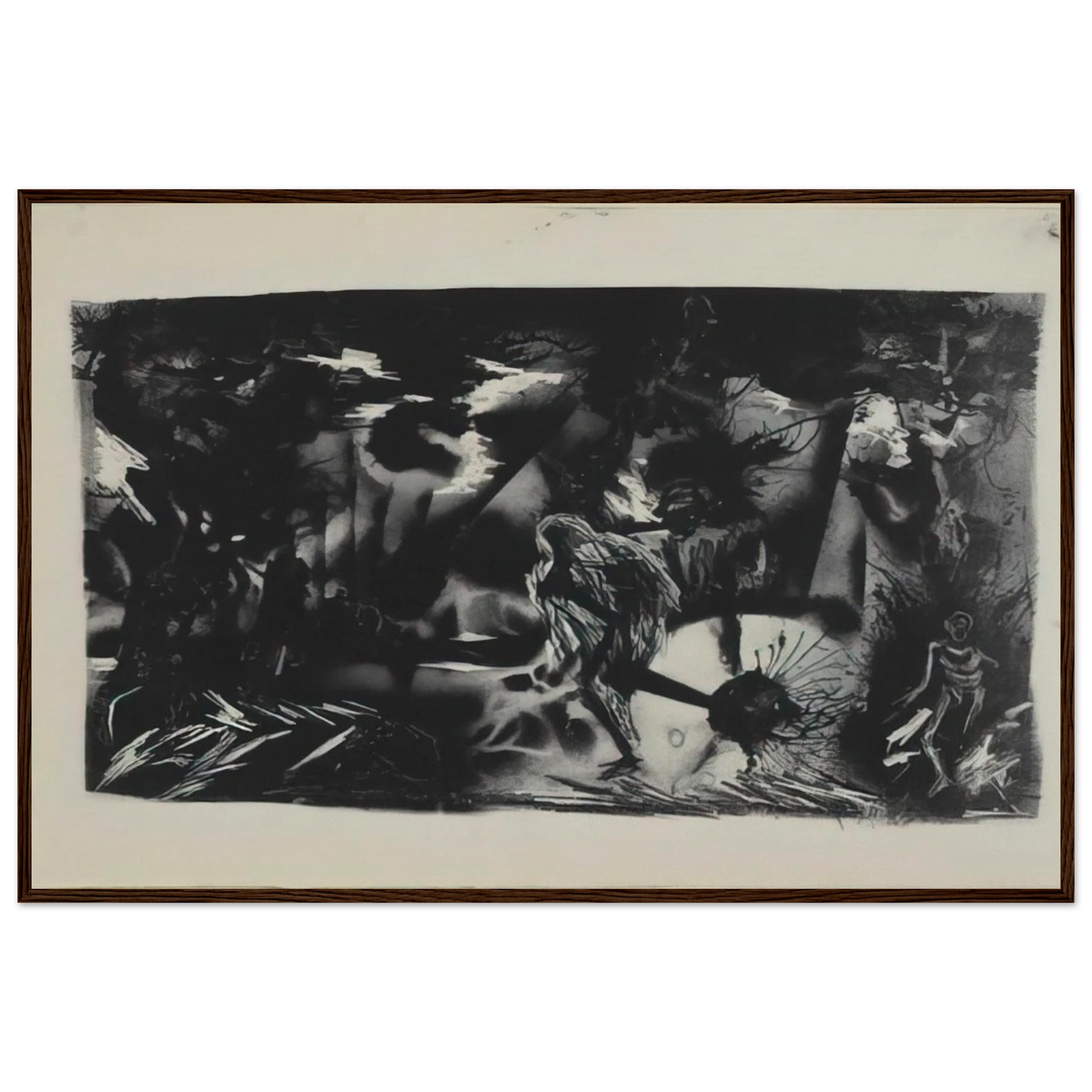 FIGURES IN A LANDSCAPE Framed Poster | Jackson Pollock Framed Prints Wall Art | Jackson Pollock Store