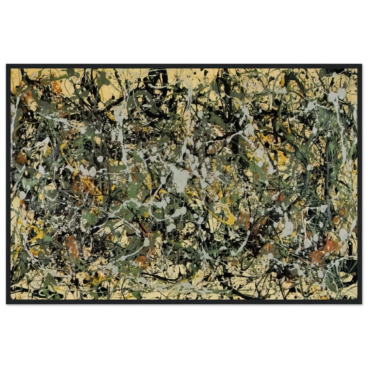 NUMBER 8 1949 Framed Poster | Jackson Pollock Framed Prints Wall Art | Jackson Pollock Store