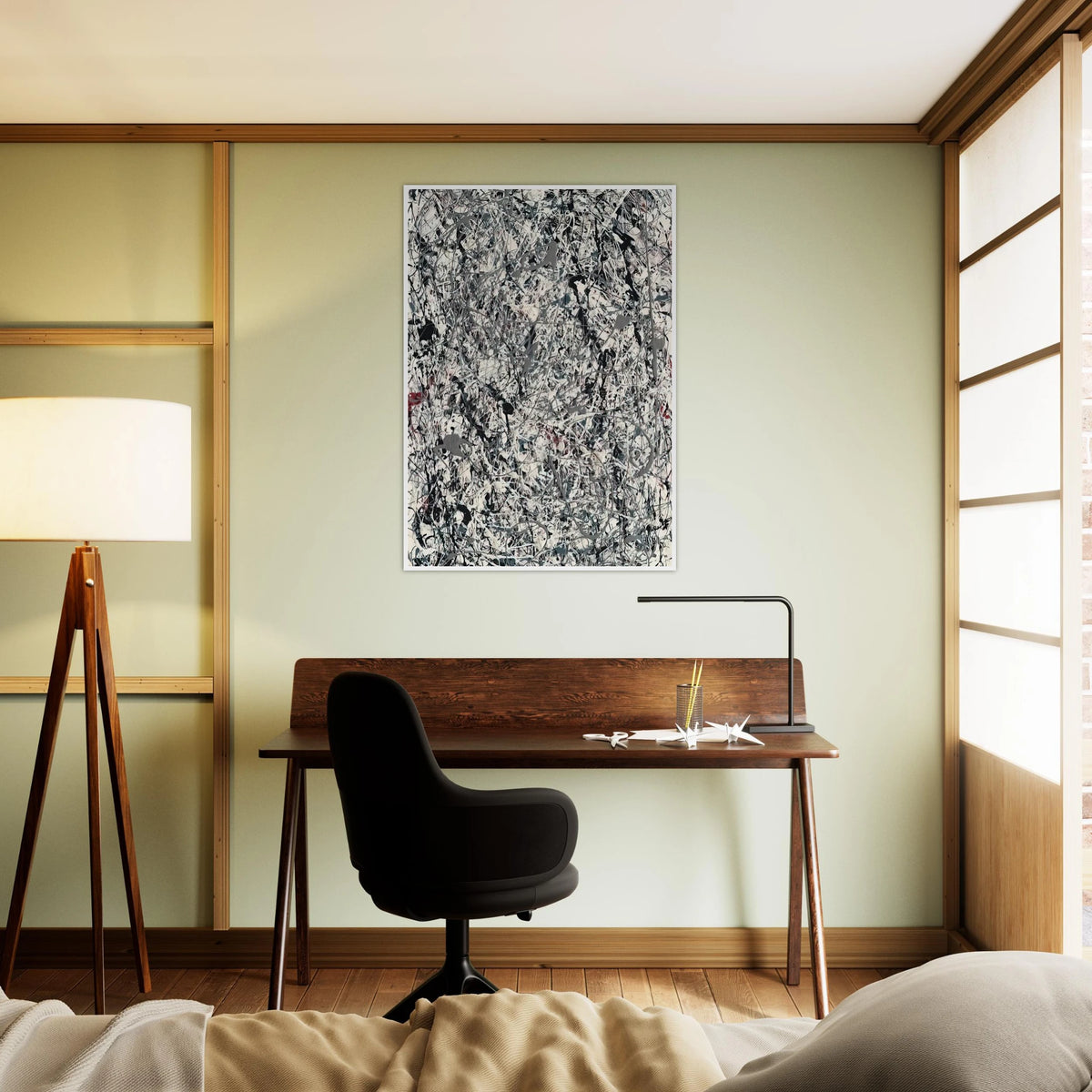 NUMBER 19 1948 Framed Poster | Jackson Pollock Framed Prints Wall Art | Jackson Pollock Store