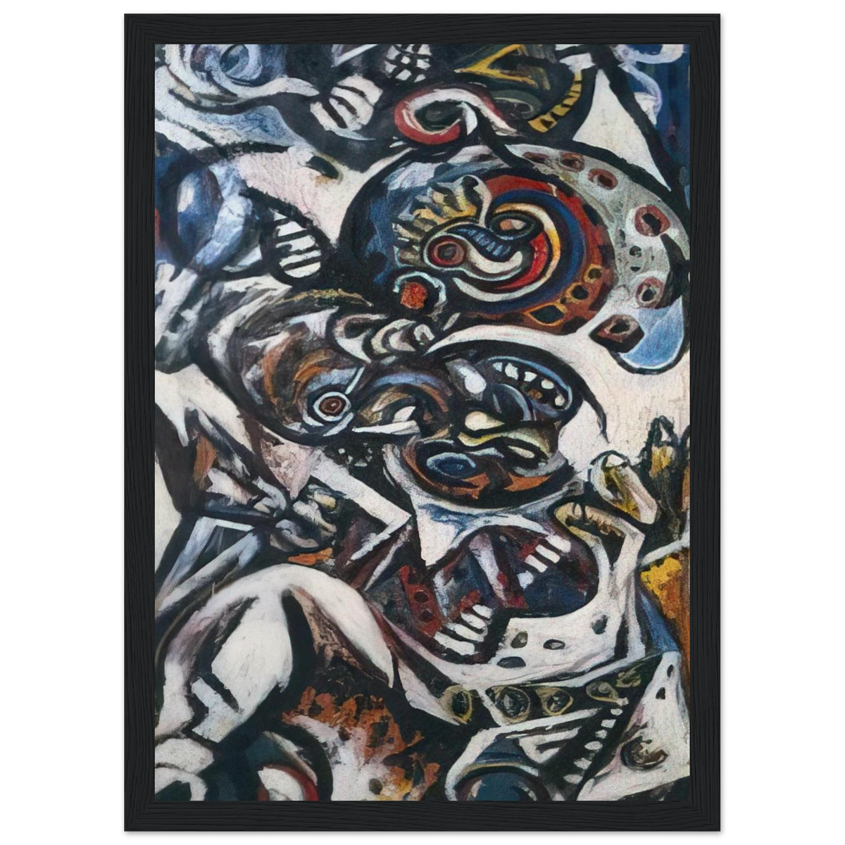 BIRTH Framed Poster | Jackson Pollock Framed Prints Wall Art | Jackson Pollock Store