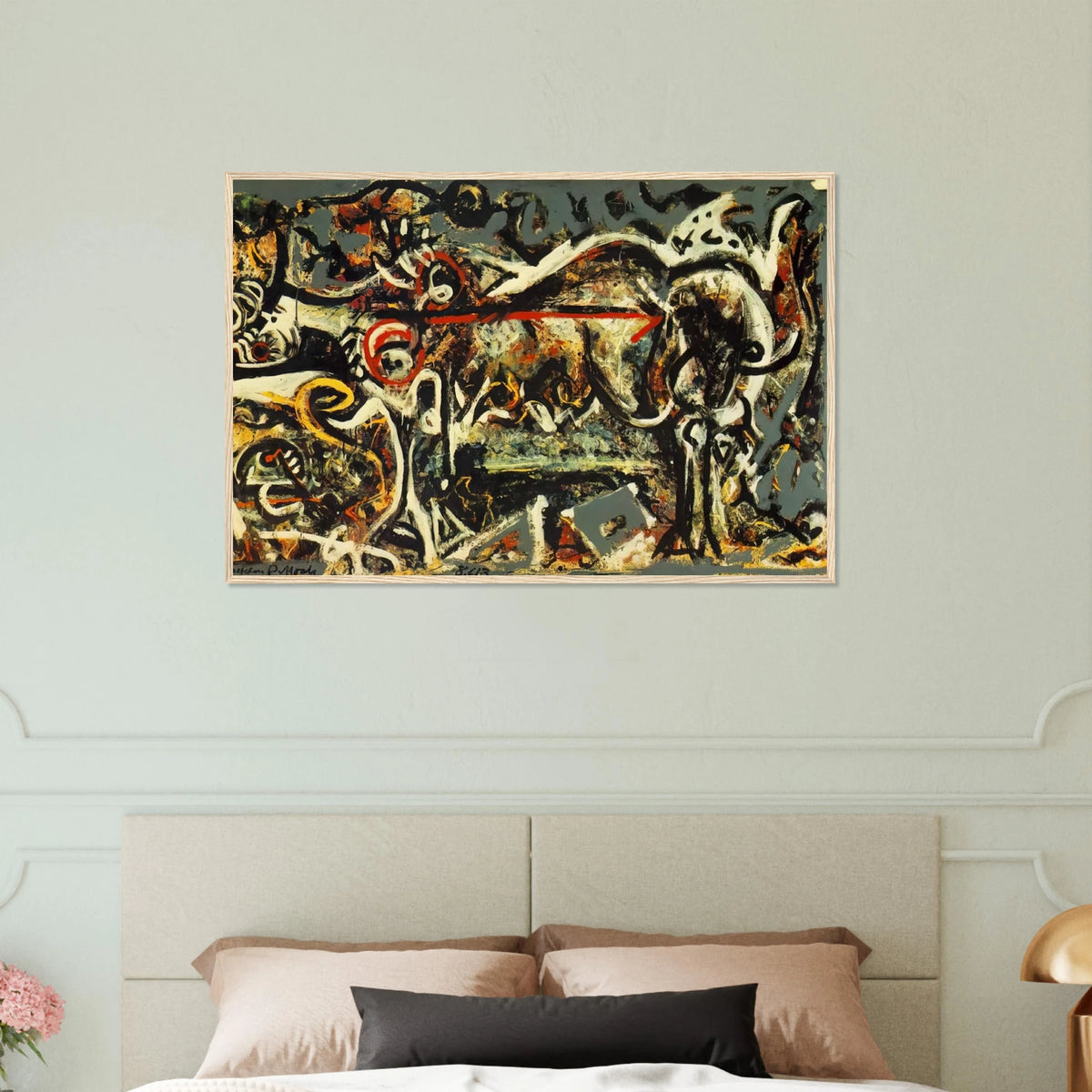 THE SHE WOLF Framed Poster | Jackson Pollock Framed Prints Wall Art | Jackson Pollock Store