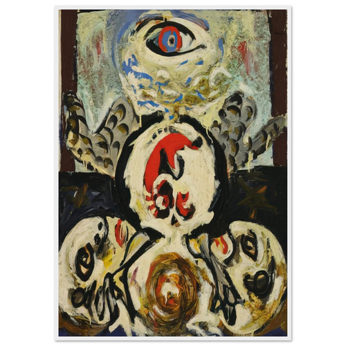 BIRD 1941 Framed Poster | Jackson Pollock Framed Prints Wall Art | Jackson Pollock Store