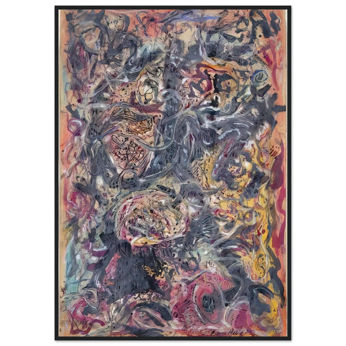 PATTERN Framed Poster | Jackson Pollock Framed Prints Wall Art | Jackson Pollock Store