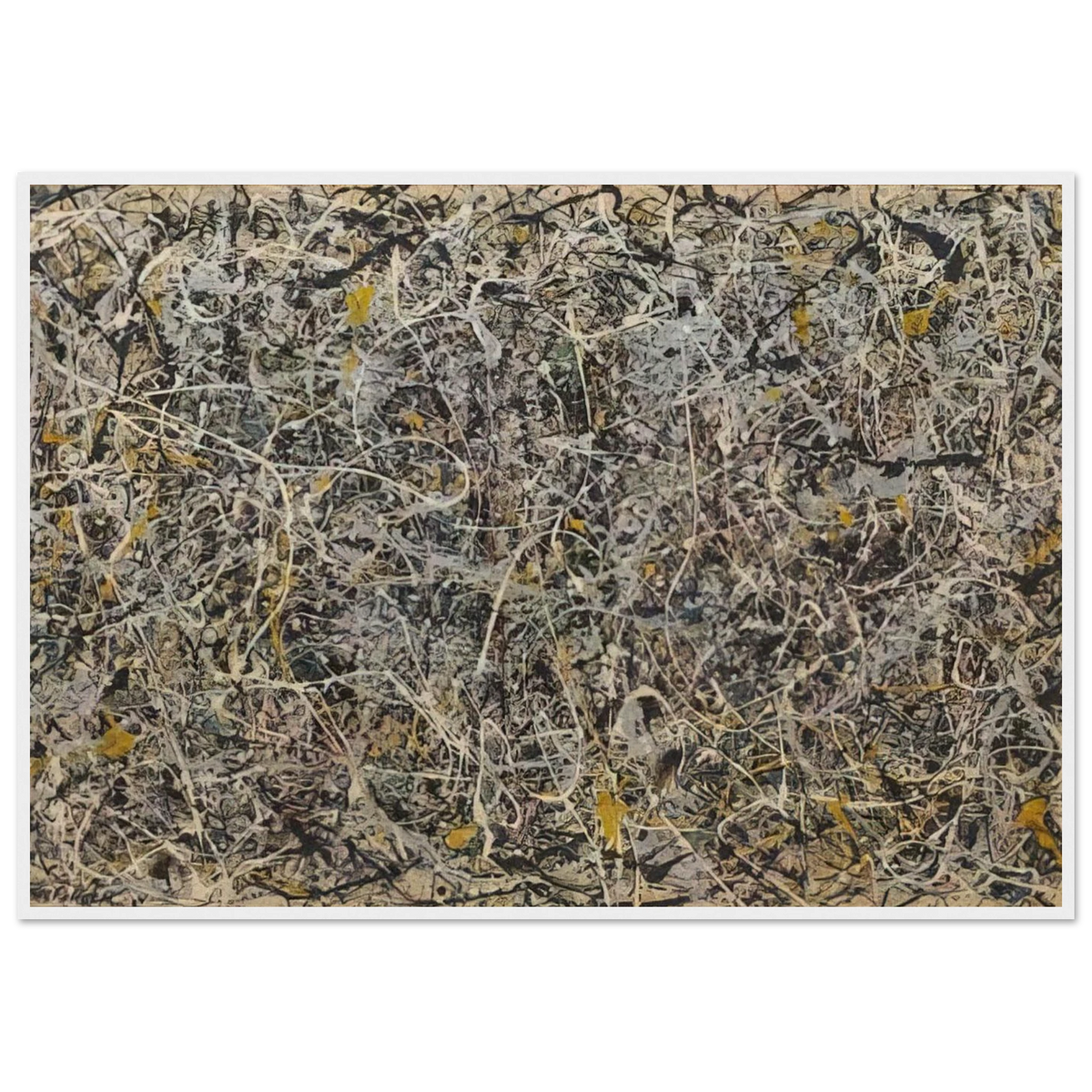 NUMBER 1 Framed Poster | Jackson Pollock Framed Prints Wall Art | Jackson Pollock Store