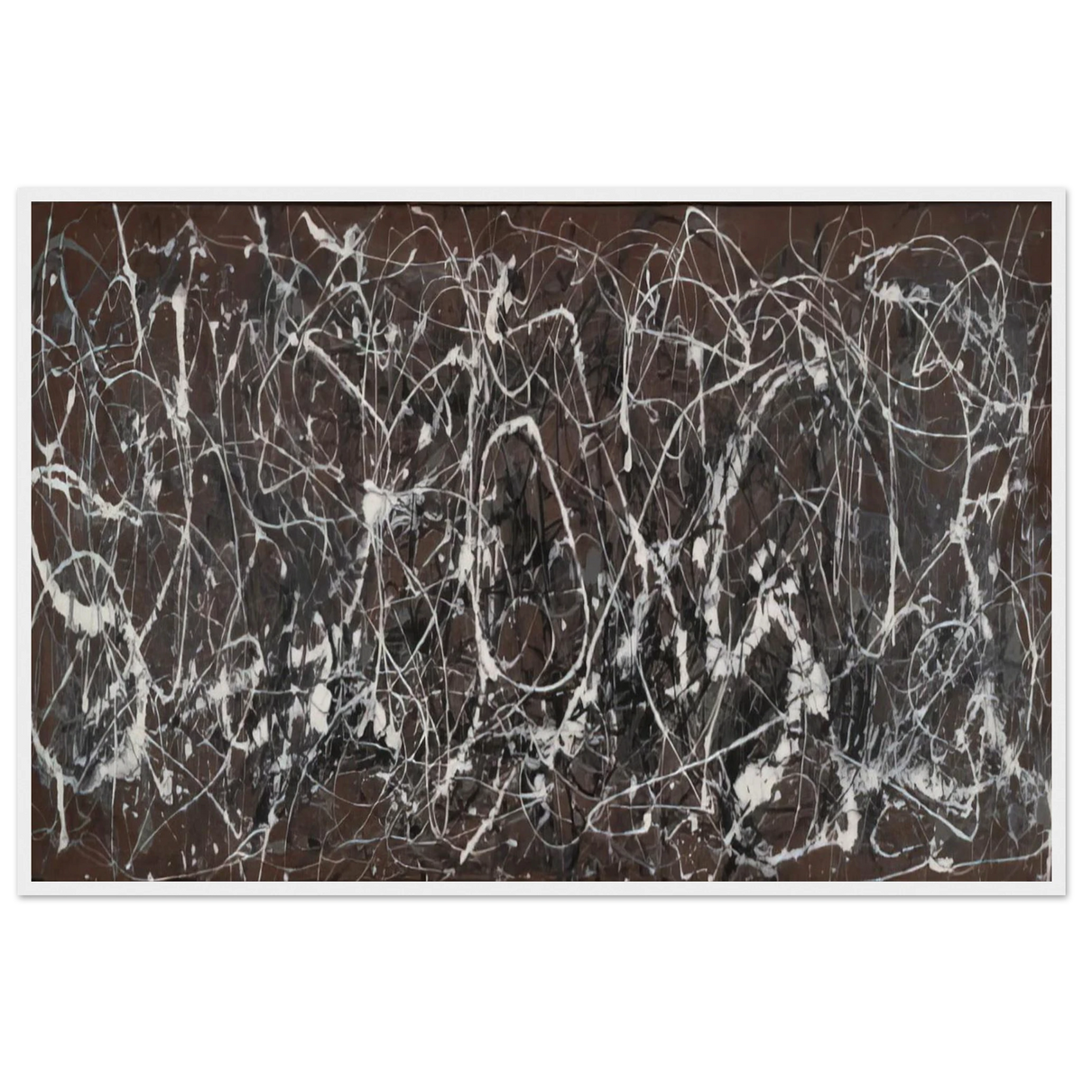 NUMBER 13A ARABESQUE 1948 Framed Poster | Jackson Pollock Framed Prints Wall Art | Jackson Pollock Store