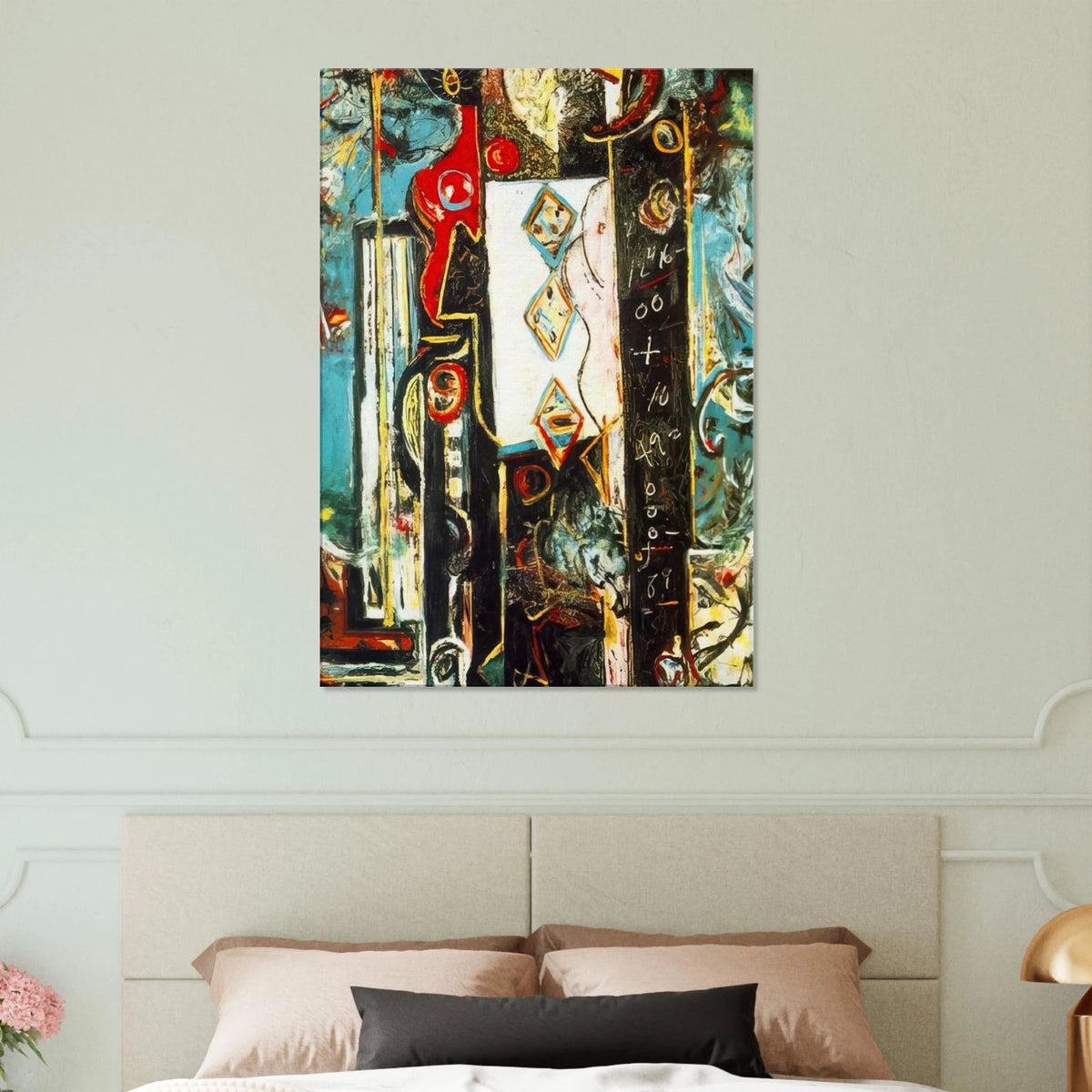 MALE AND FEMALE Canvas | Jackson Pollock Canvas | Jackson Pollock Store