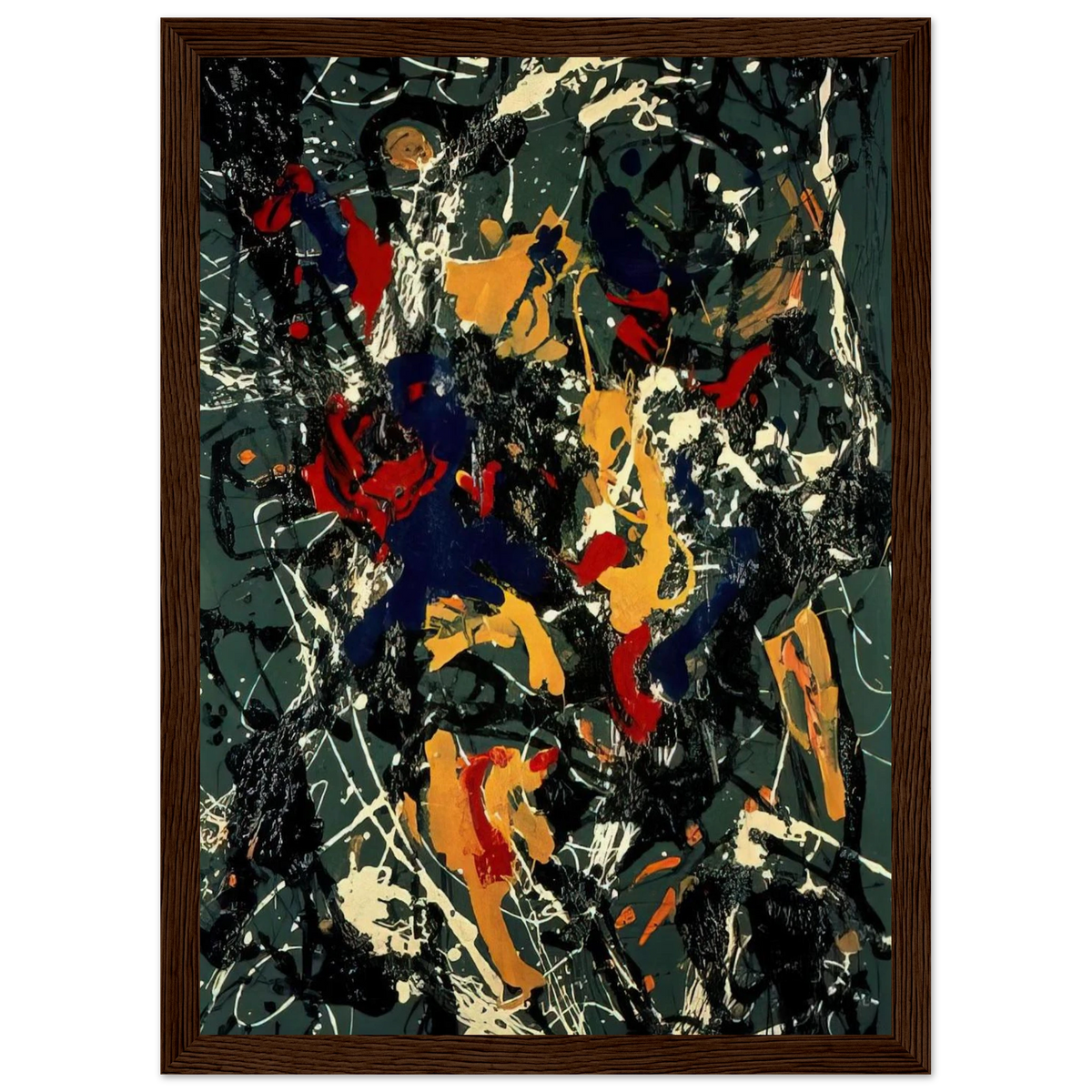NUMBER 3 1948 Framed Poster | Jackson Pollock Framed Prints Wall Art | Jackson Pollock Store