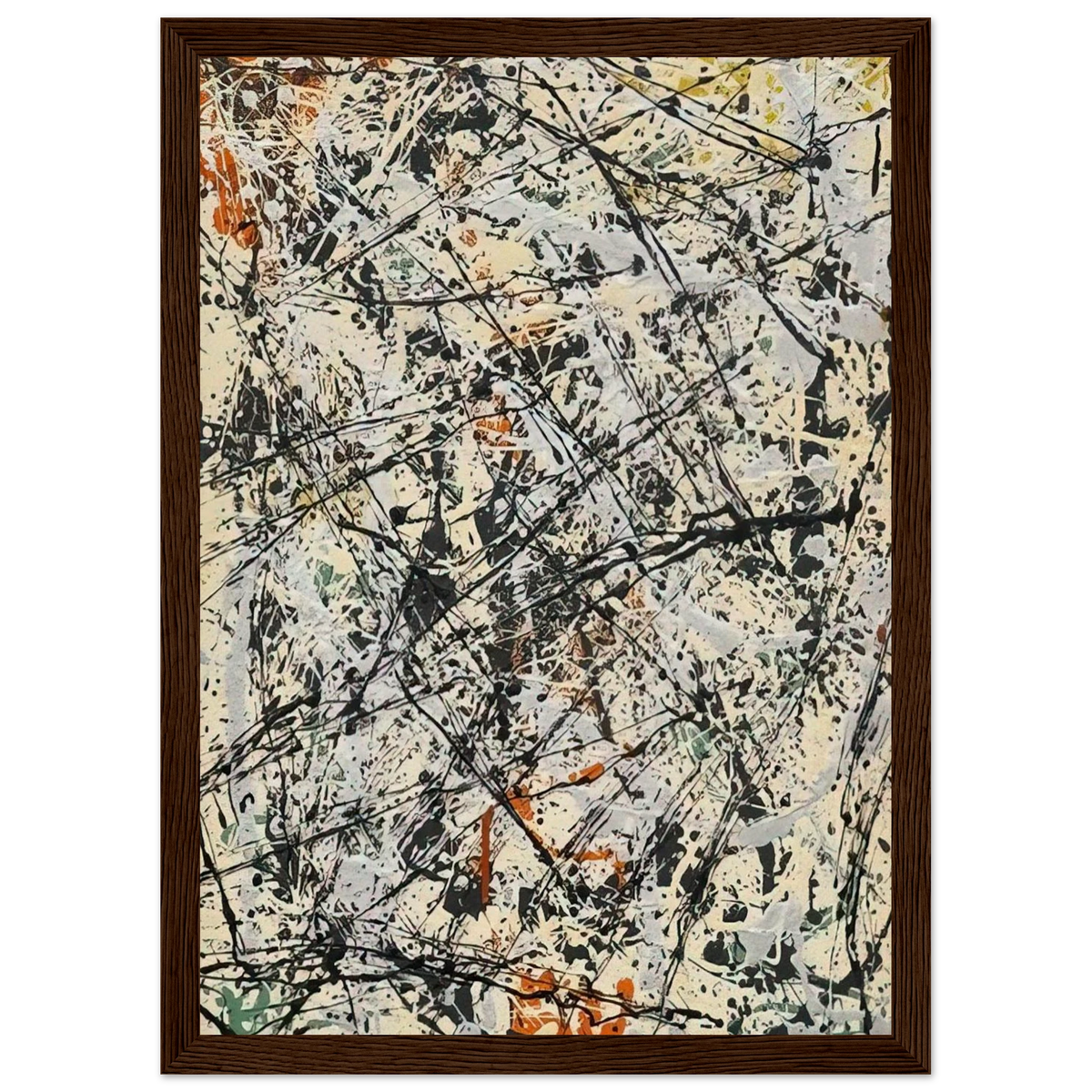 NUMBER 32 1947 Framed Poster | Jackson Pollock Framed Prints Wall Art | Jackson Pollock Store