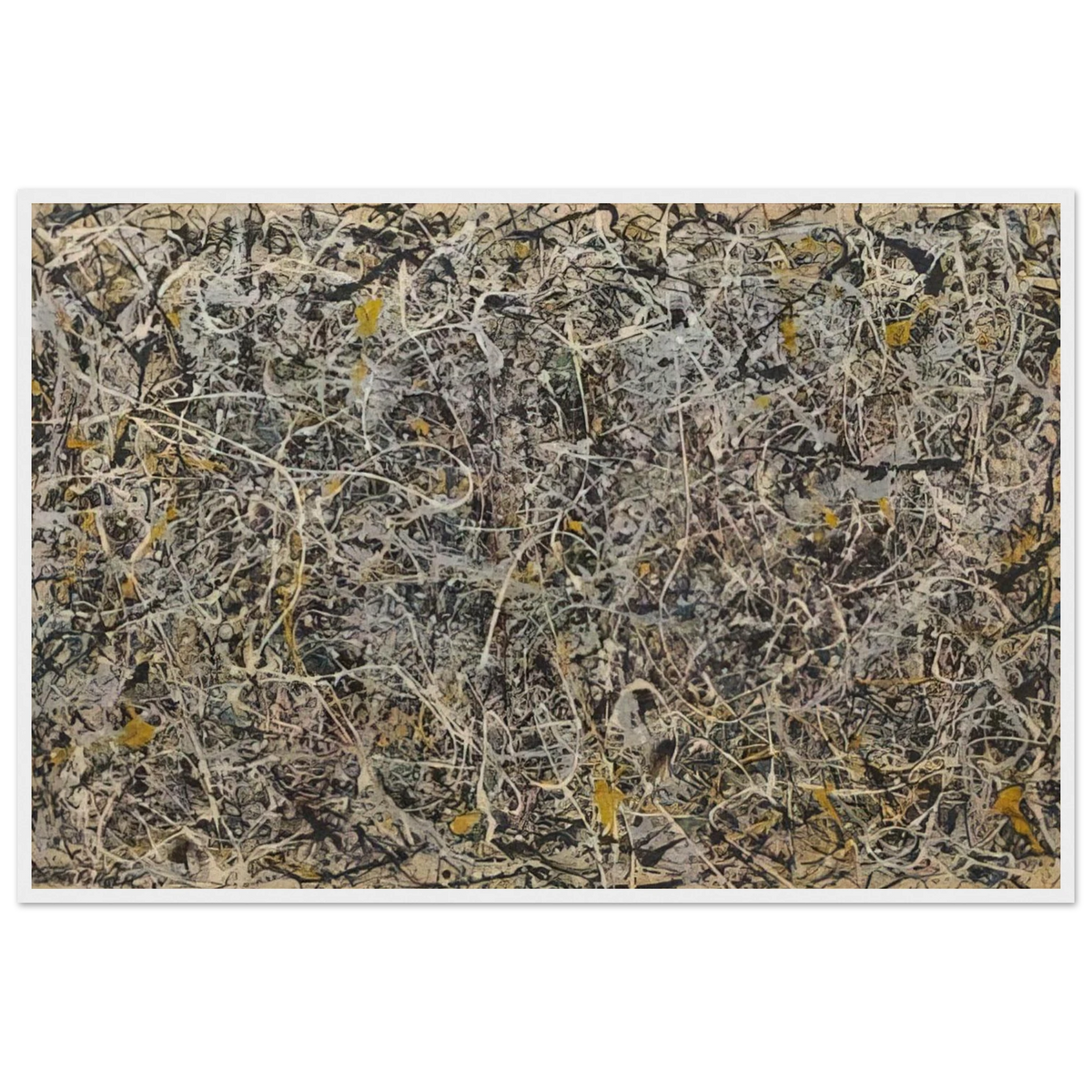 NUMBER 1 Framed Poster | Jackson Pollock Framed Prints Wall Art | Jackson Pollock Store