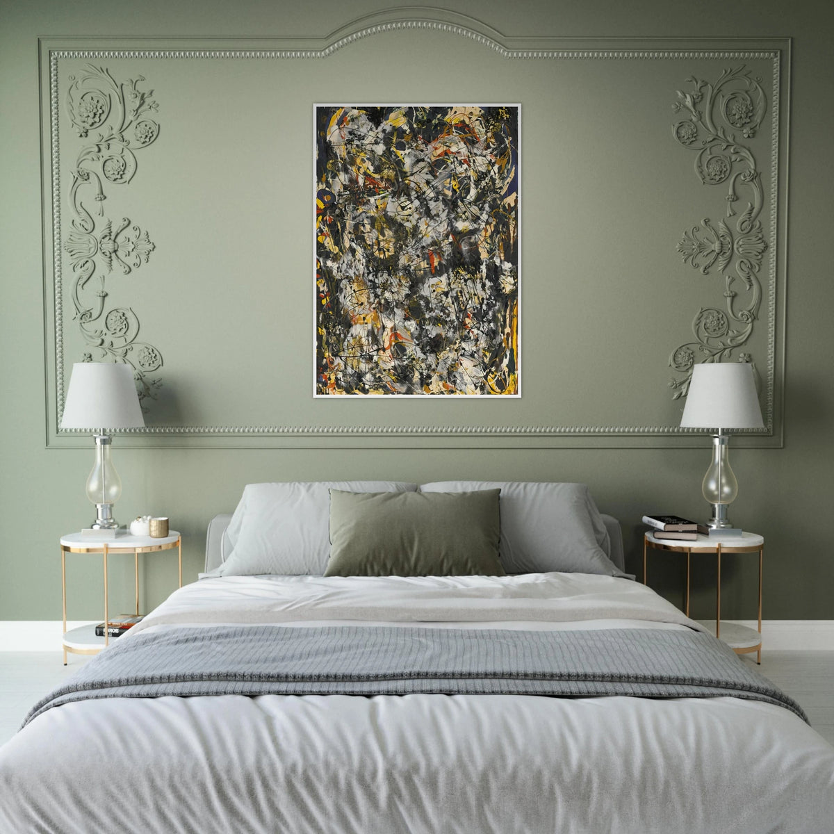 NUMBER 4 1951 Framed Poster | Jackson Pollock Framed Prints Wall Art | Jackson Pollock Store