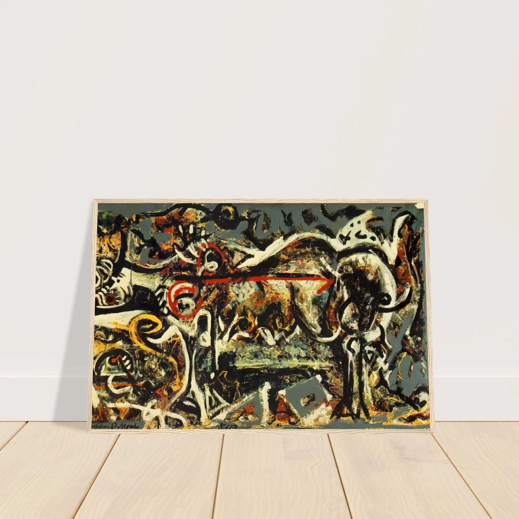 THE SHE WOLF Framed Poster | Jackson Pollock Framed Prints Wall Art | Jackson Pollock Store