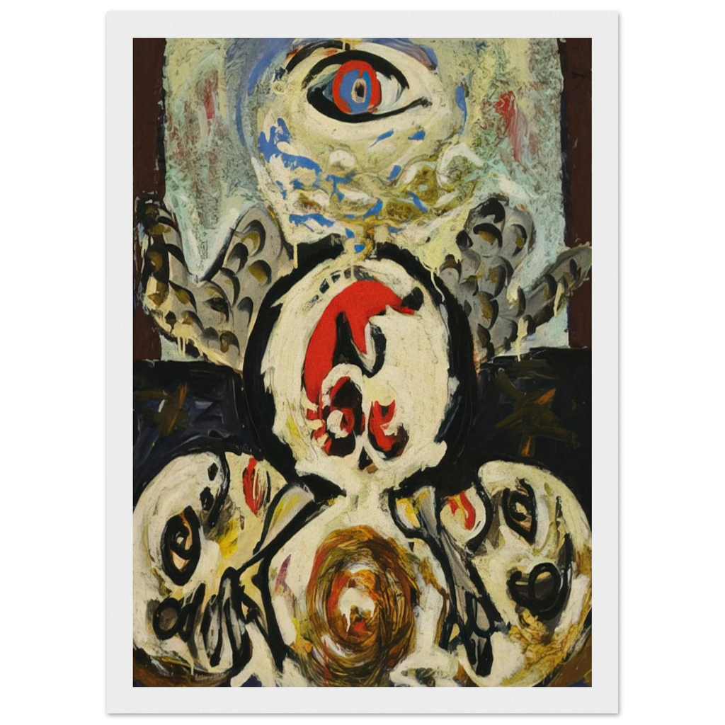 BIRD 1941 Framed Poster | Jackson Pollock Framed Prints Wall Art | Jackson Pollock Store