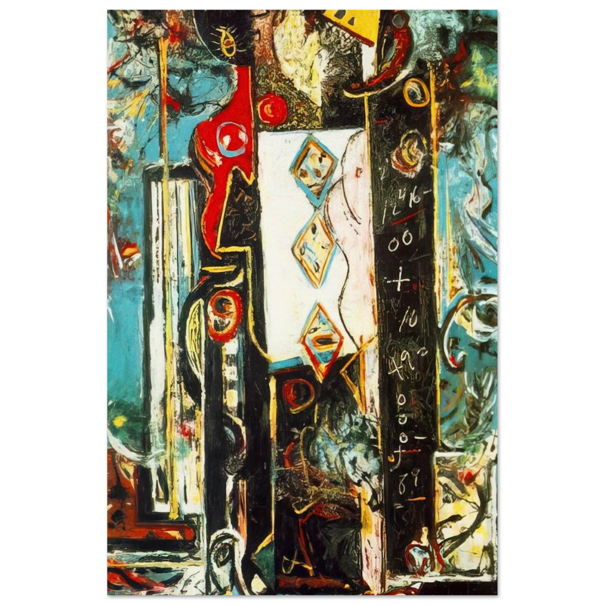 MALE AND FEMALE Poster | Jackson Pollock Poster | Jackson Pollock Store