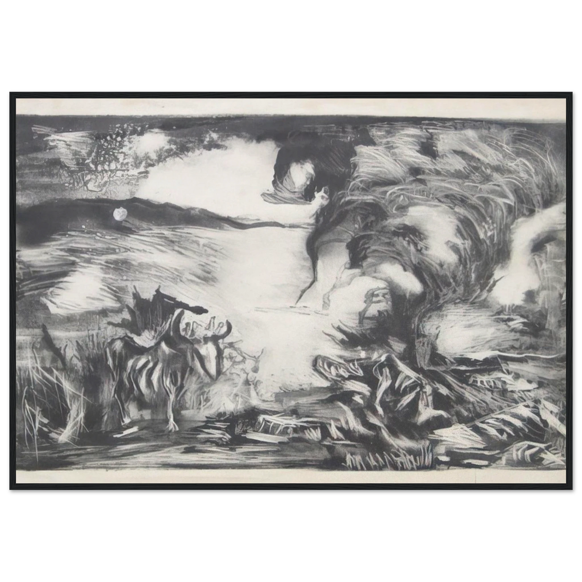 LANDSCAPE WITH STEER 1937 1 Framed Poster | Jackson Pollock Framed Prints Wall Art | Jackson Pollock Store