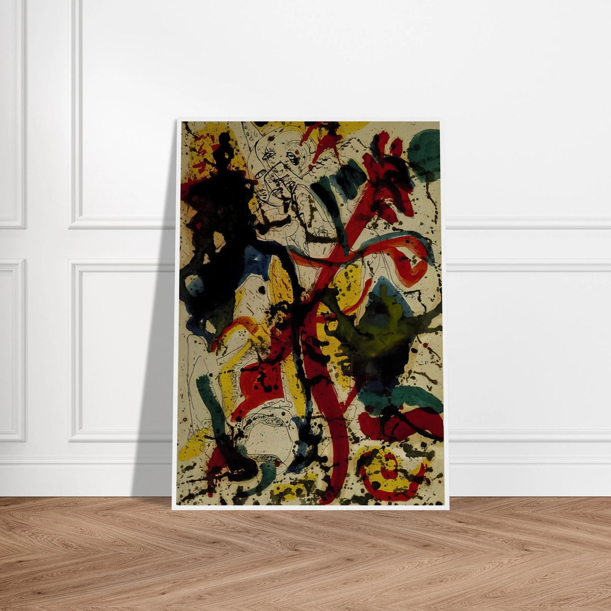 UNTITLED 1944 Framed Poster | Jackson Pollock Framed Prints Wall Art | Jackson Pollock Store