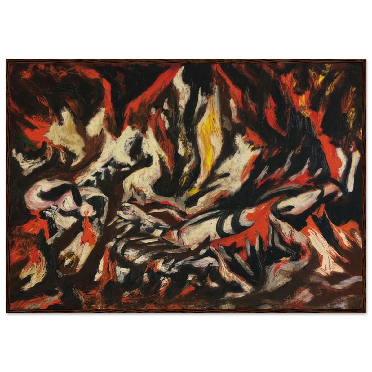 THE FLAME 1938 Framed Poster | Jackson Pollock Framed Prints Wall Art | Jackson Pollock Store