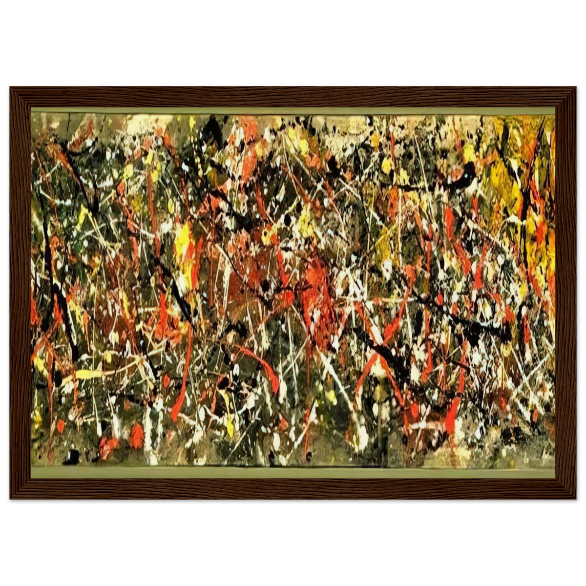 NUMBER 25 Framed Poster | Jackson Pollock Framed Prints Wall Art | Jackson Pollock Store