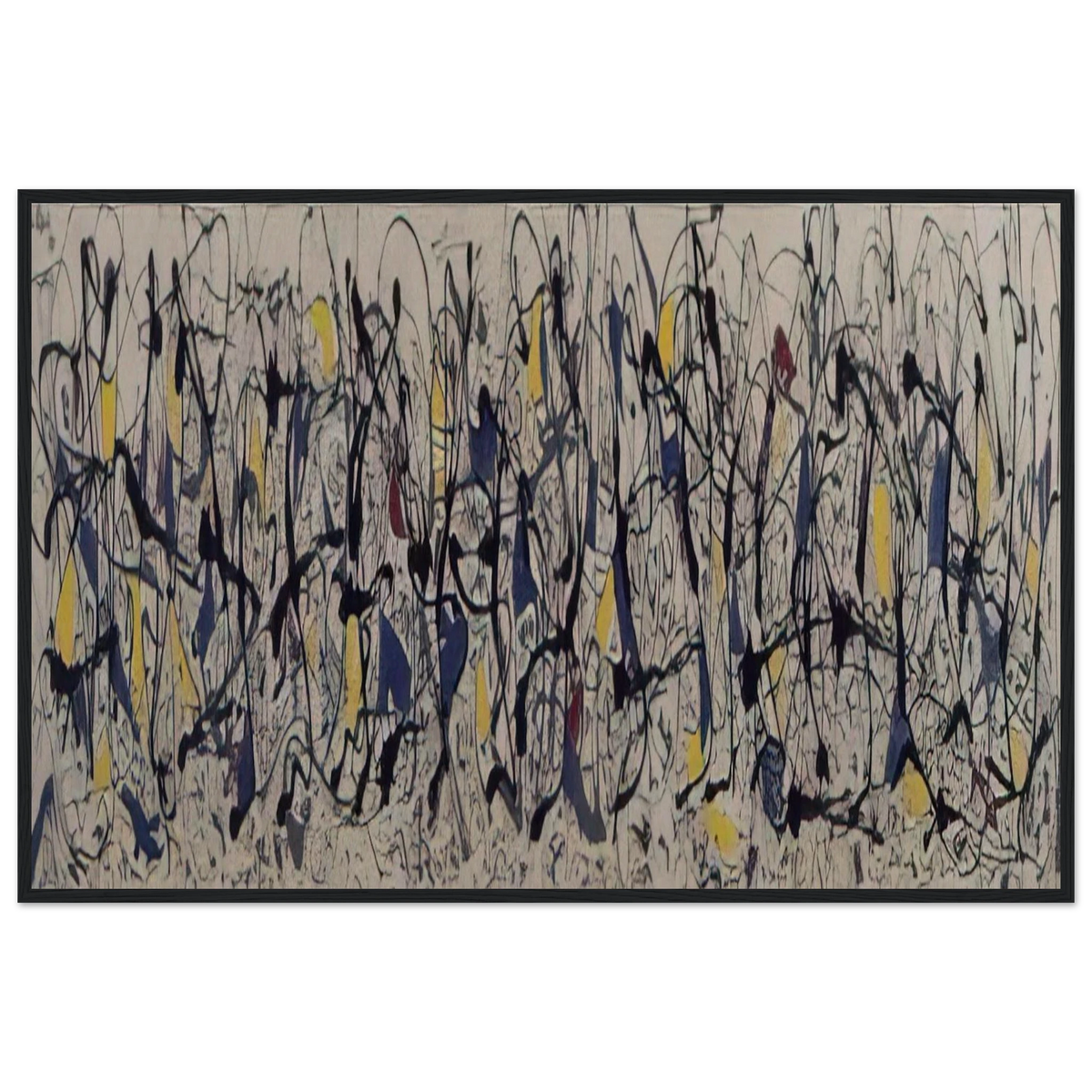 SUMMERTIME NUMBER 9A 1948 Framed Poster | Jackson Pollock Framed Prints Wall Art | Jackson Pollock Store