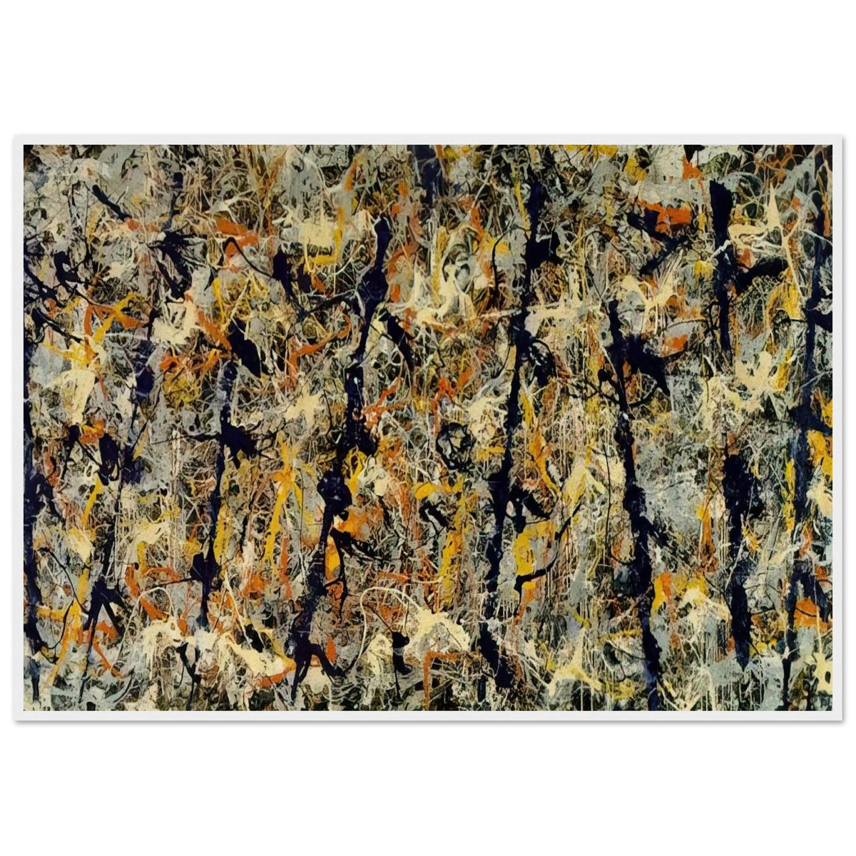 BLUE POLES NUMBER 11 1952 1 Framed Poster | Jackson Pollock Framed Prints Wall Art | Jackson Pollock Store