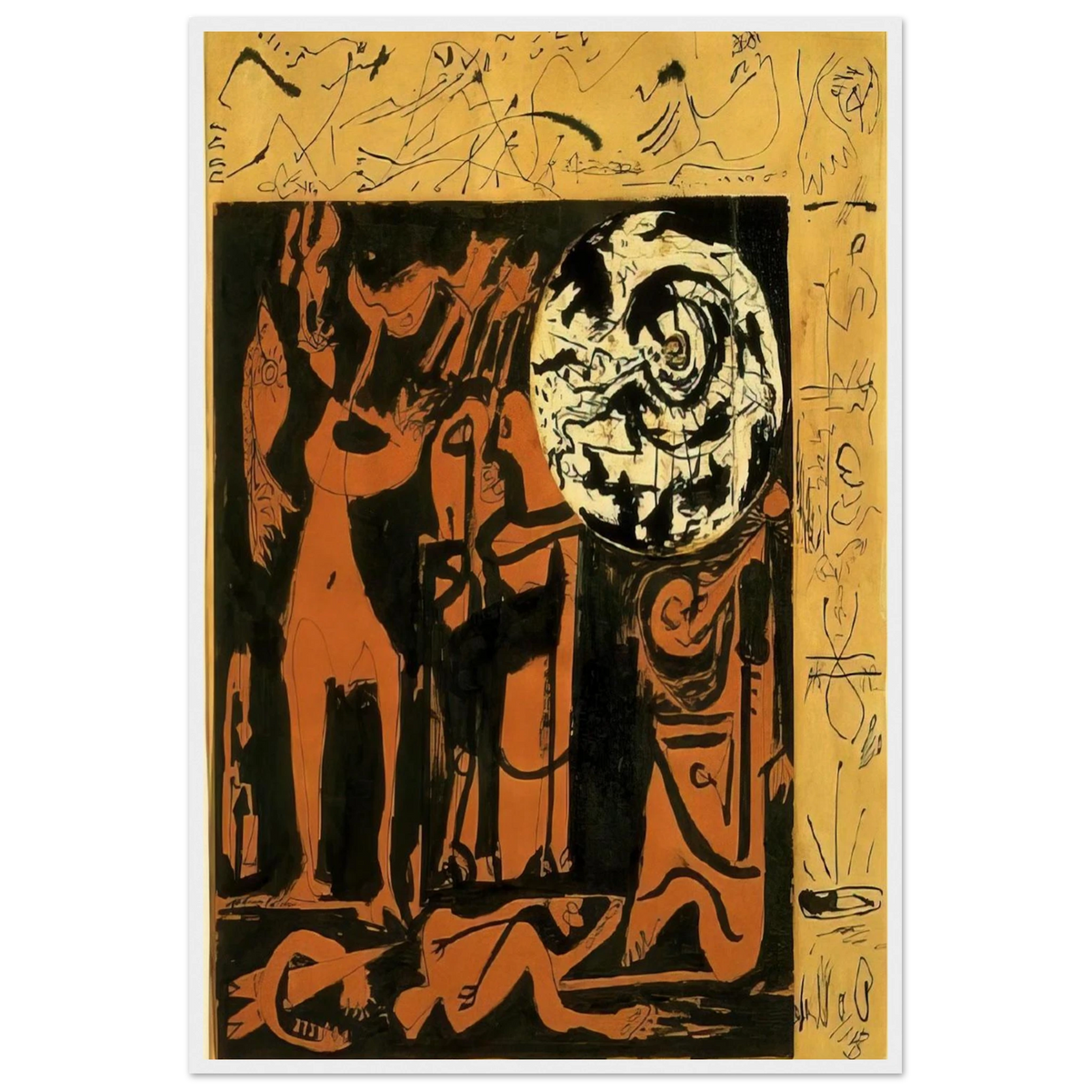 UNTITLED 3 Framed Poster | Jackson Pollock Framed Prints Wall Art | Jackson Pollock Store