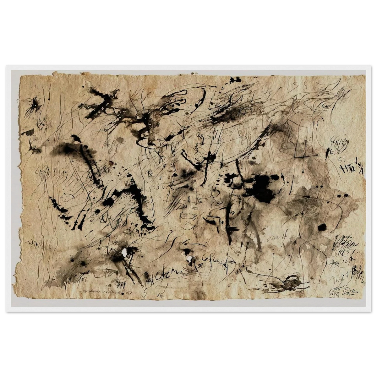 UNTITLED 1951 1 Framed Poster | Jackson Pollock Framed Prints Wall Art | Jackson Pollock Store