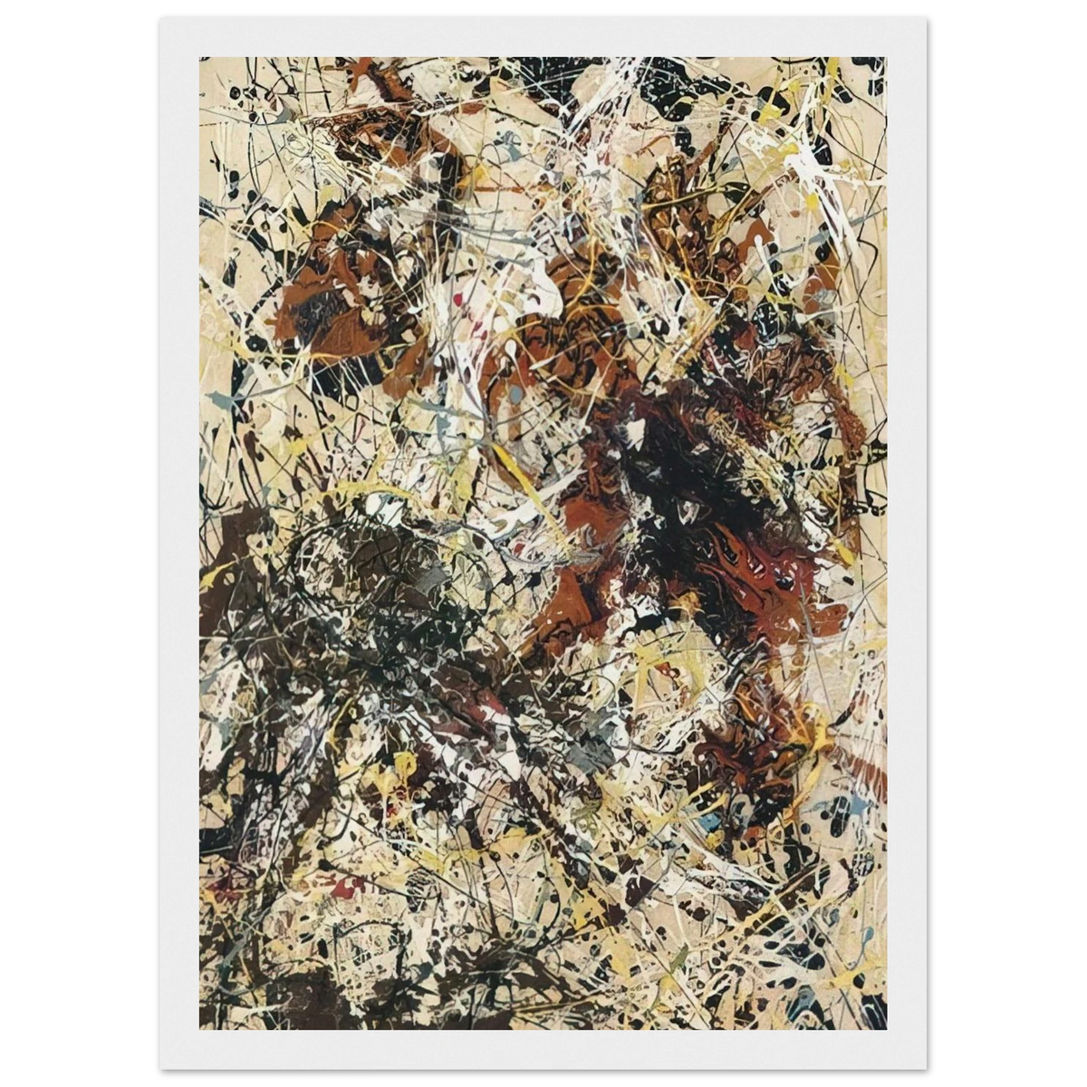 NUMBER 12 1949 Framed Poster | Jackson Pollock Framed Prints Wall Art | Jackson Pollock Store