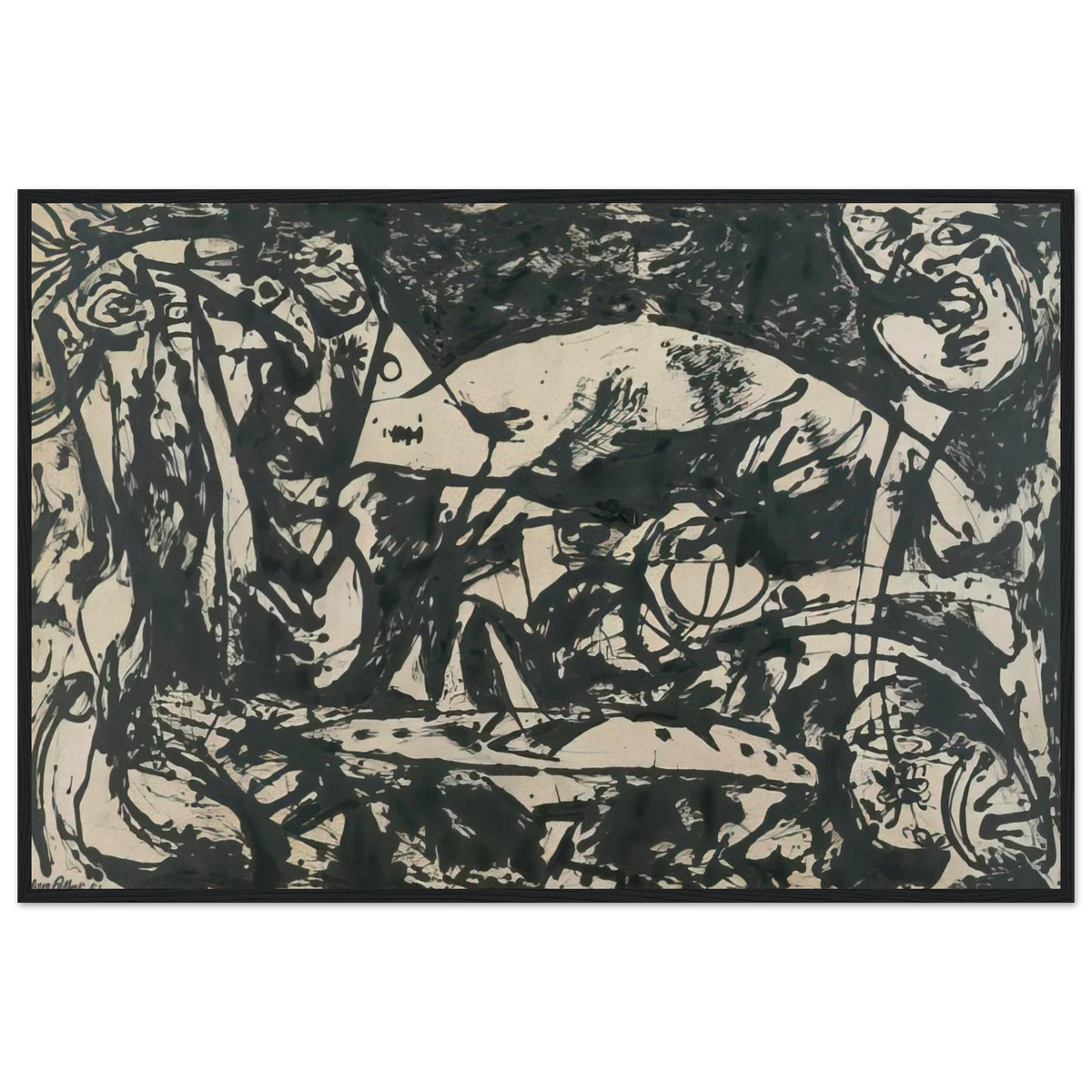 NUMBER 14 Framed Poster | Jackson Pollock Framed Prints Wall Art | Jackson Pollock Store