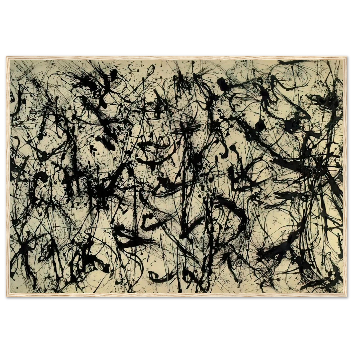 NUMBER 32 1950 Framed Poster | Jackson Pollock Framed Prints Wall Art | Jackson Pollock Store