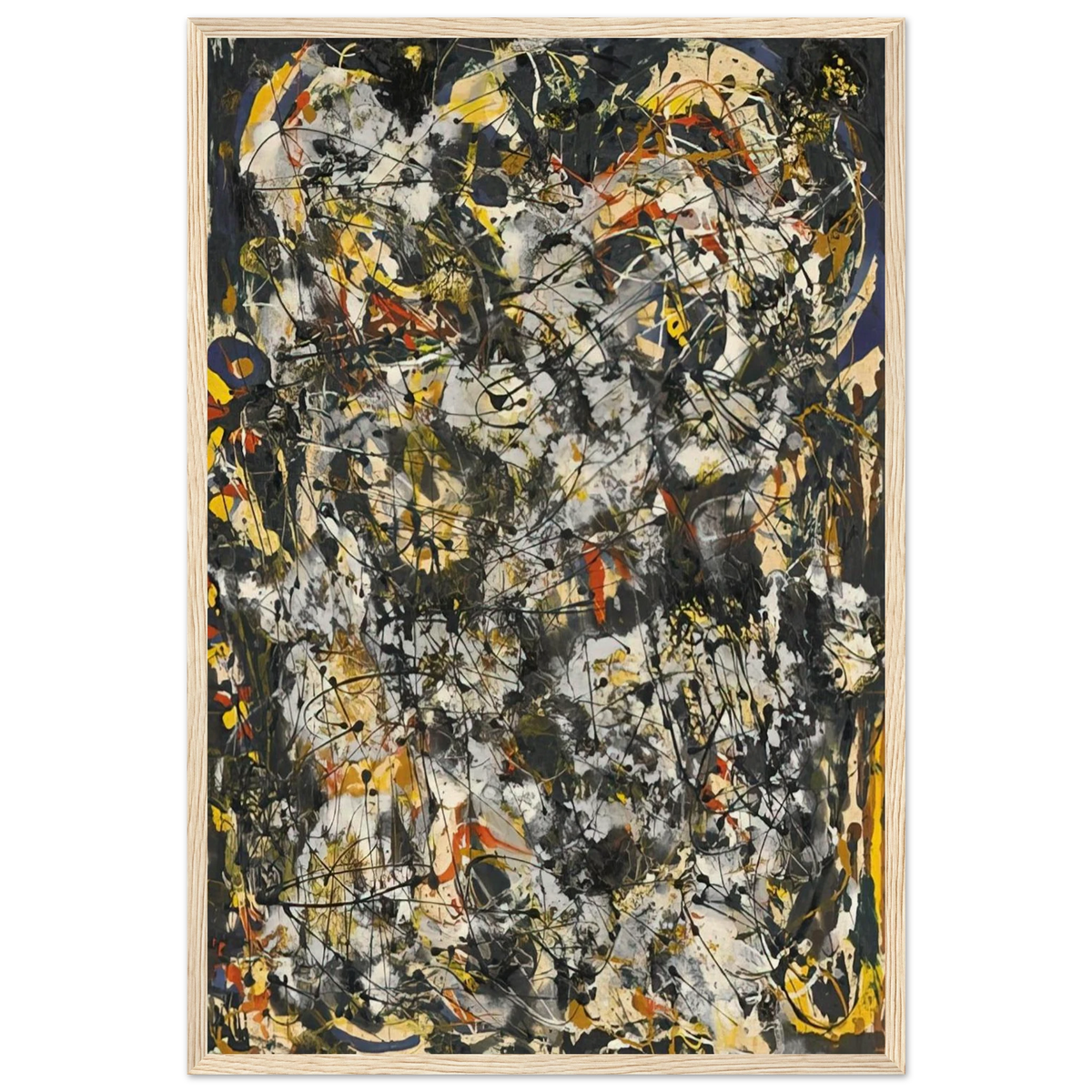 NUMBER 4 1951 Framed Poster | Jackson Pollock Framed Prints Wall Art | Jackson Pollock Store