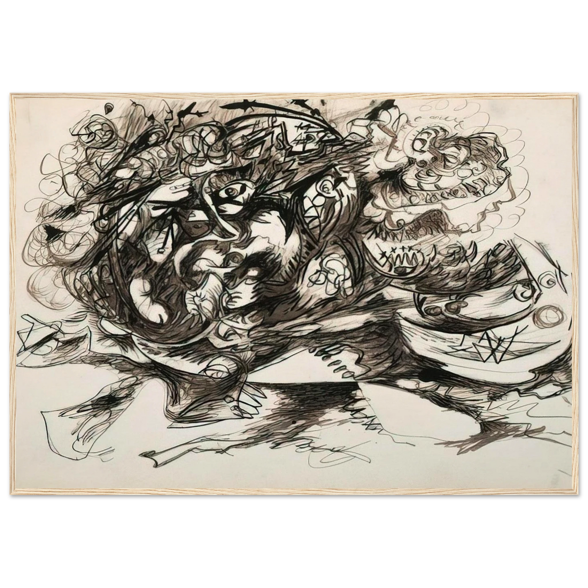 UNTITLED O CONNOR THAW 771 Framed Poster | Jackson Pollock Framed Prints Wall Art | Jackson Pollock Store