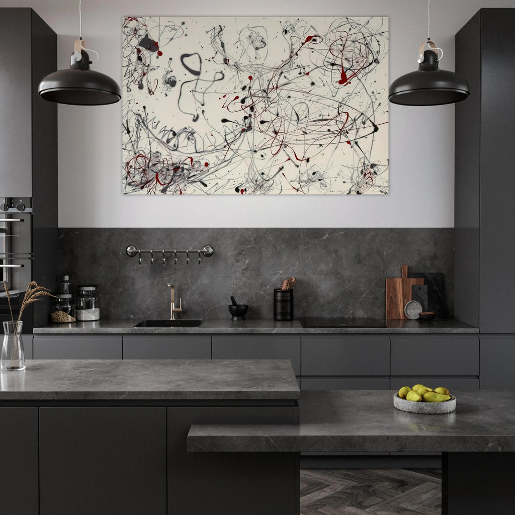 NUMBER 4 GRAY AND RED 1948 Poster | Jackson Pollock Poster | Jackson Pollock Store