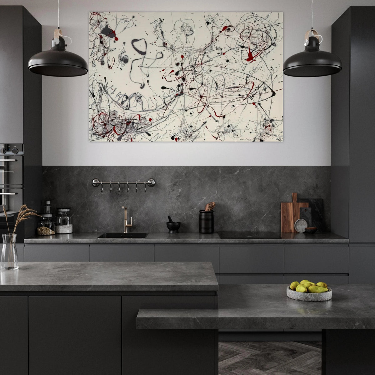 NUMBER 4 GRAY AND RED 1948 Poster | Jackson Pollock Poster | Jackson Pollock Store